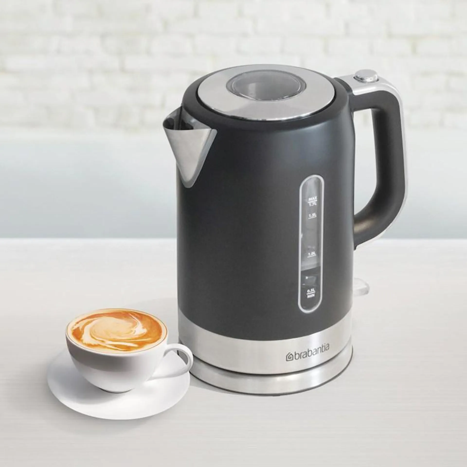 Brabantia Kettle Black 1.7 Litre BBEK1012MB