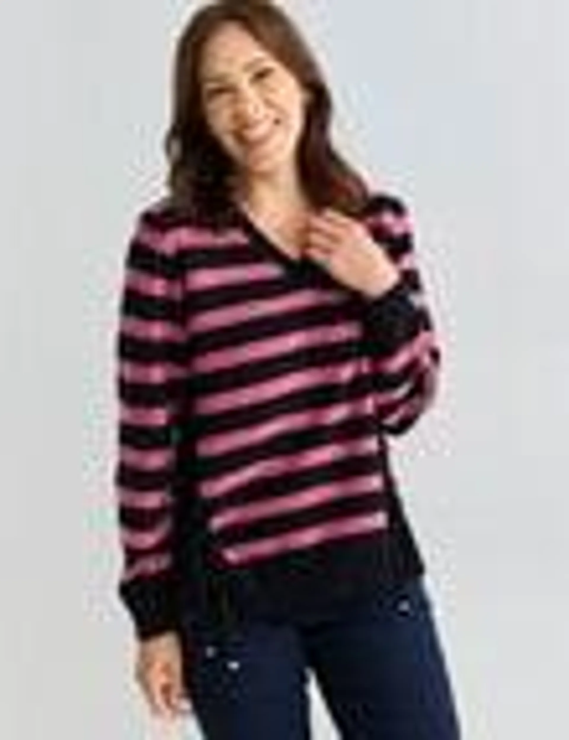 Line 7 Elation Striped Knit, Pink