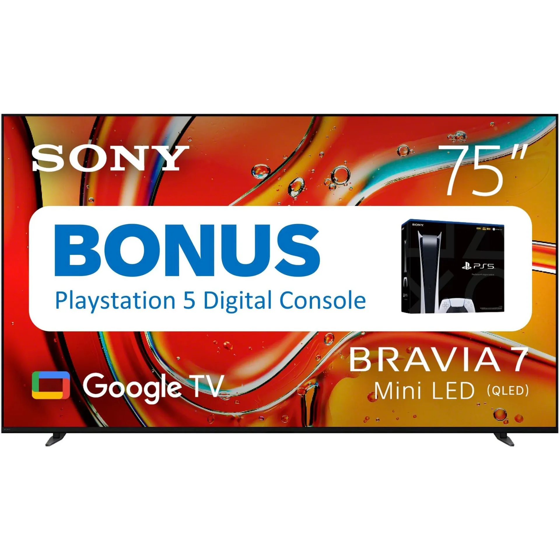 Sony 75" BRAVIA 7 4K HDR Mini LED Google TV (2024)