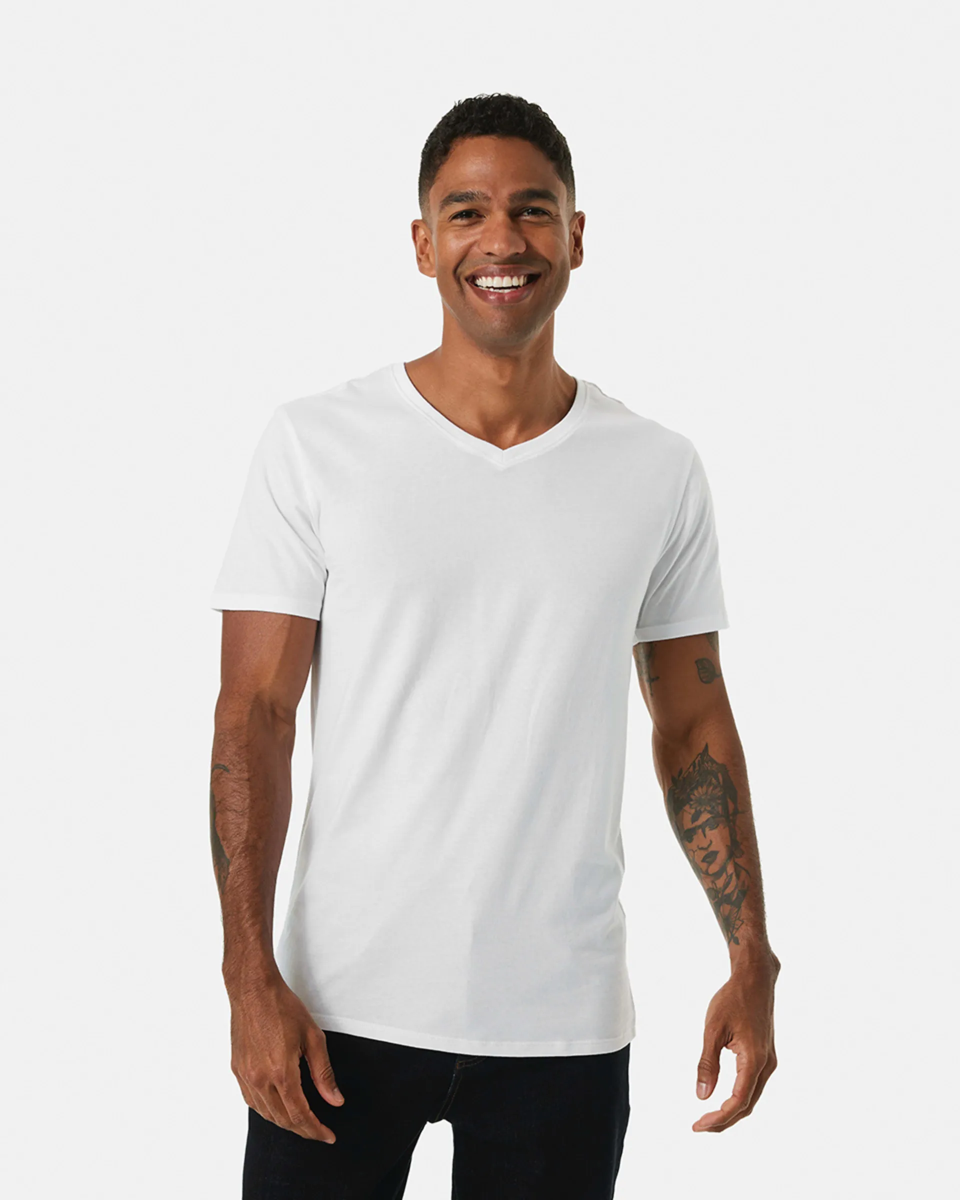Plain V-Neck T-shirt