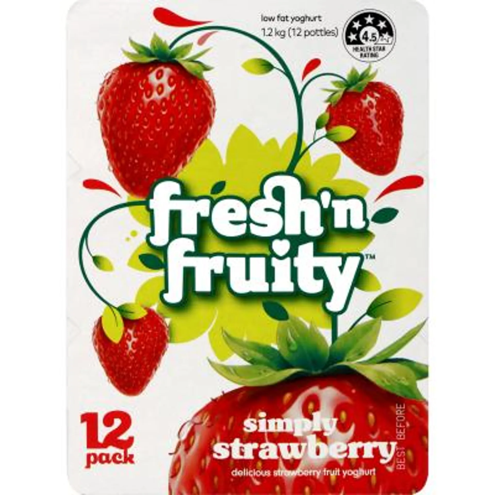 Fresh 'n Fruity Simply Strawberry Yoghurt