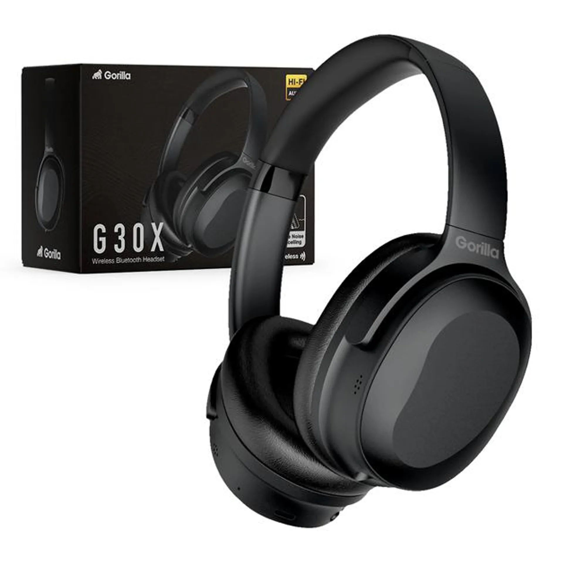 Gorilla G30X Active Noise Canceling Wireless Headphones