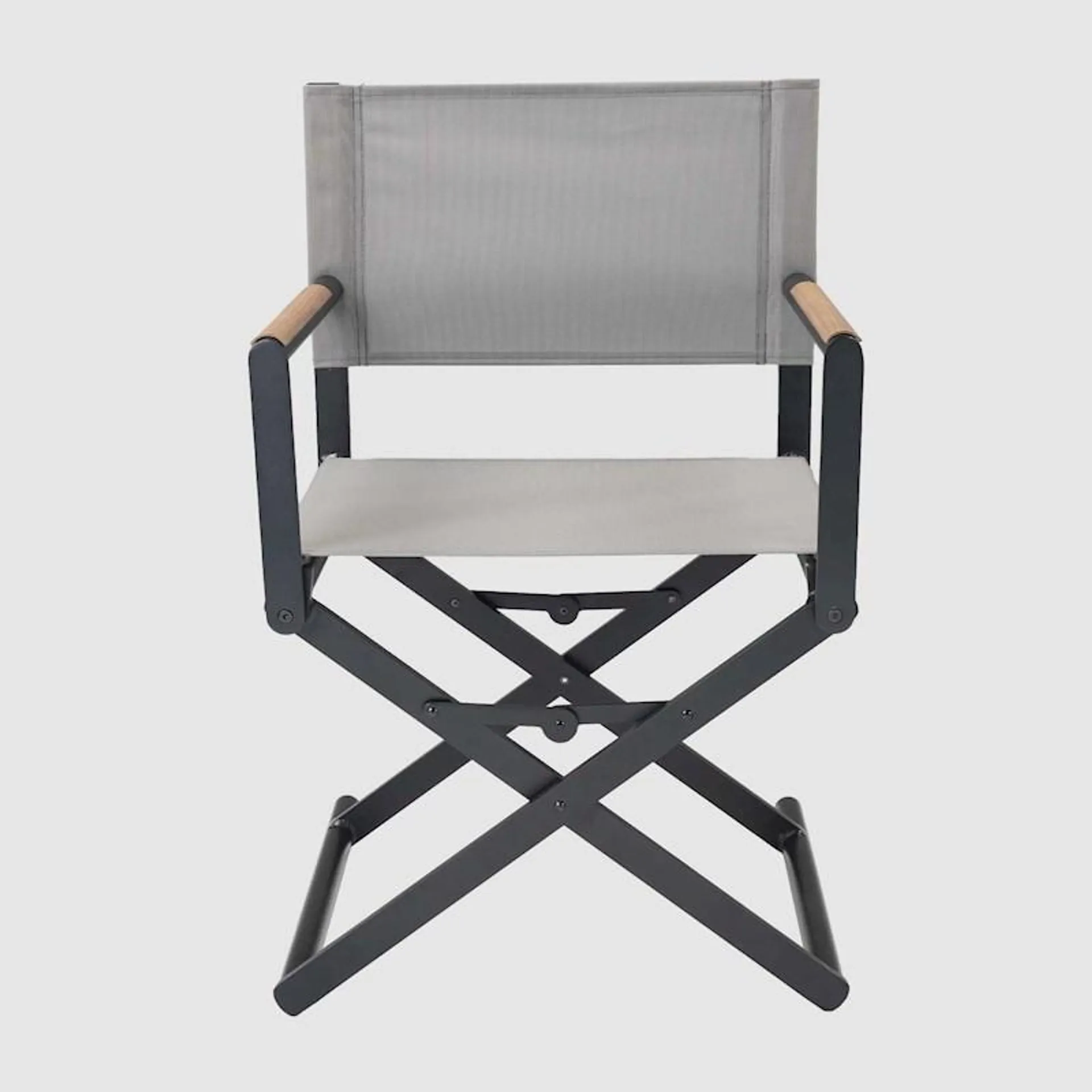 Outdoor Creations Helix Directors Chair Black/Charcoal