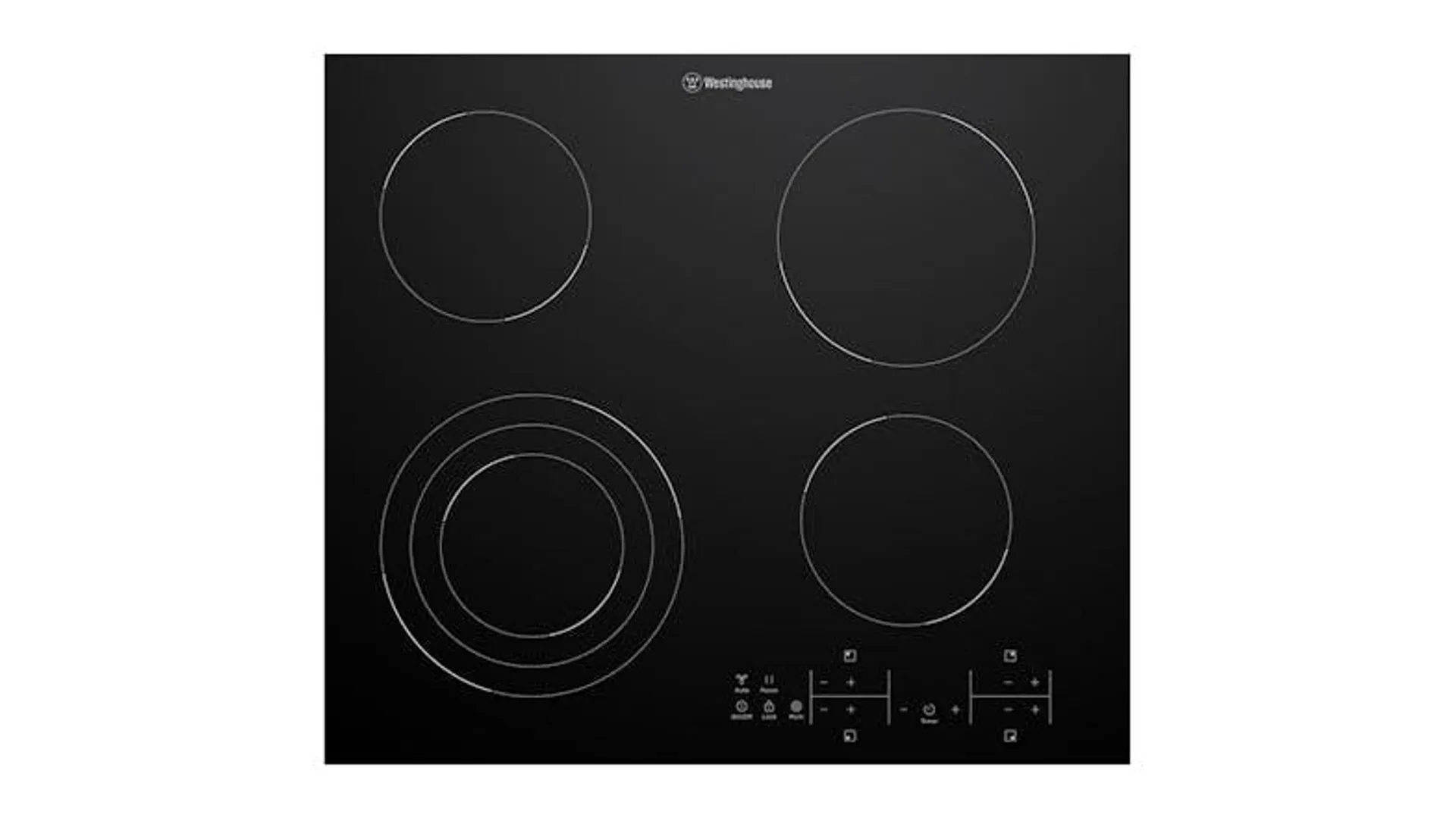 Westinghouse 60cm 4 Zone Ceramic Cooktop - Black (WHC643BE)