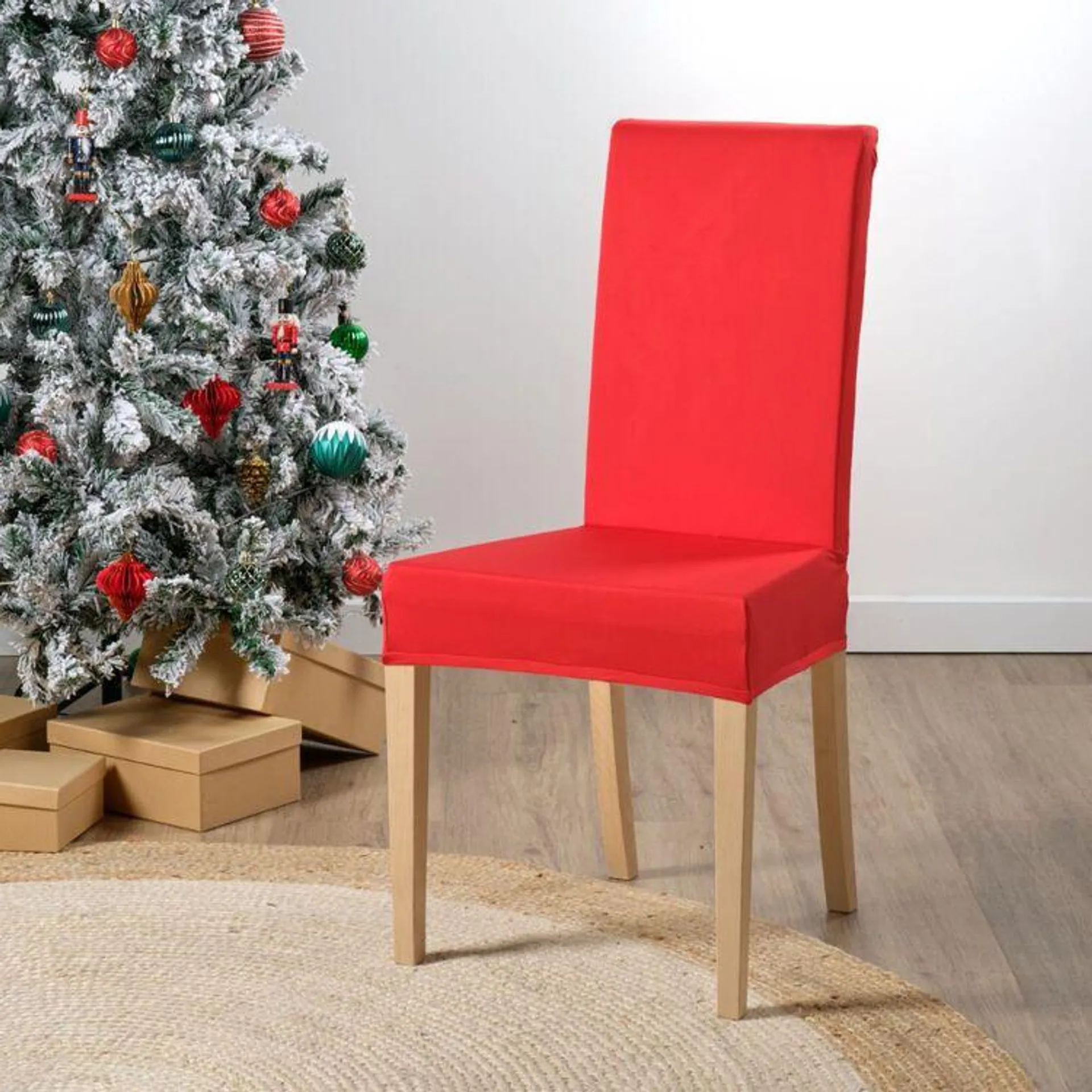 Jolly & Joy Dining Chair Cover 2 Pack Red Chair