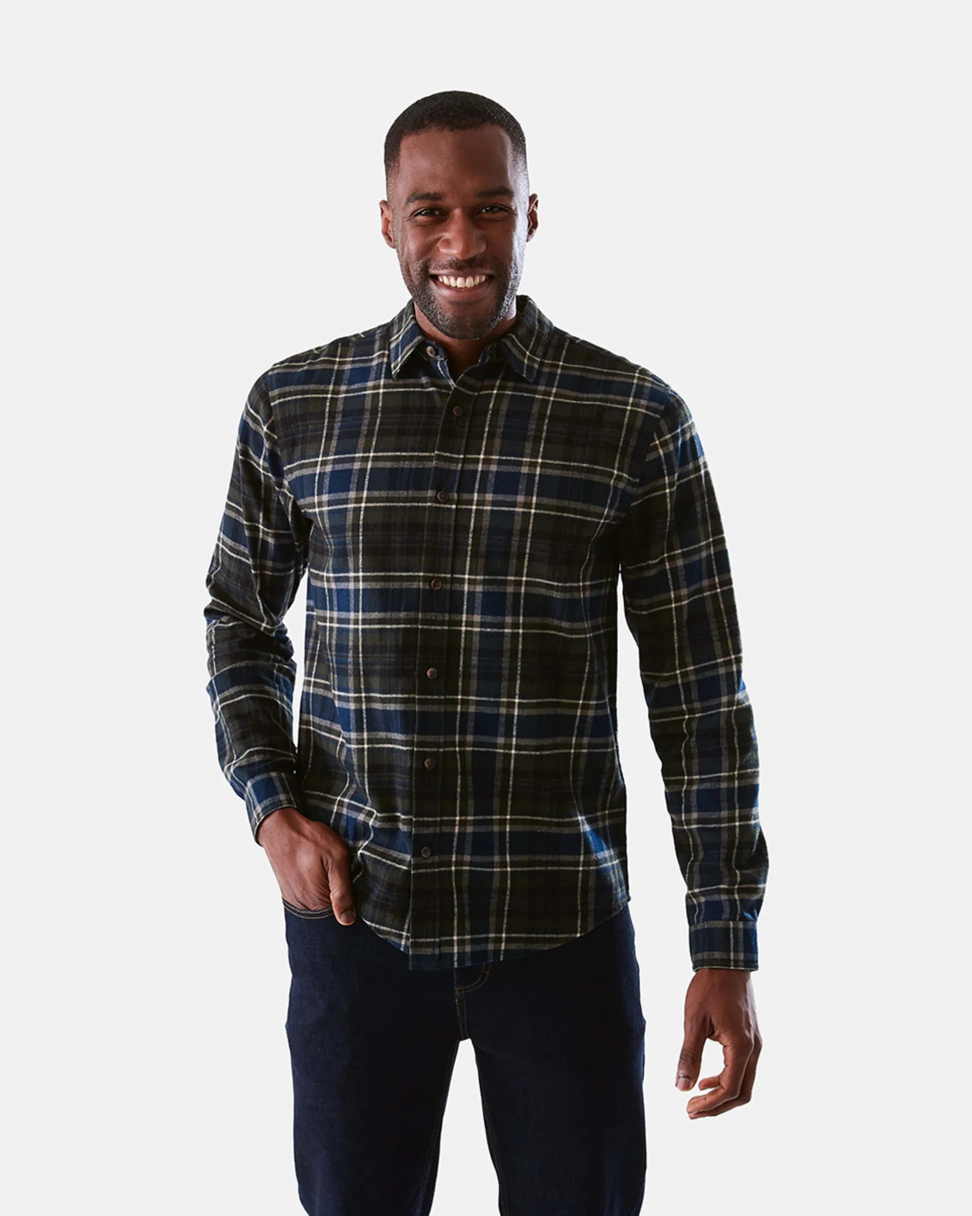 Long Sleeve Brushed Check Shirt