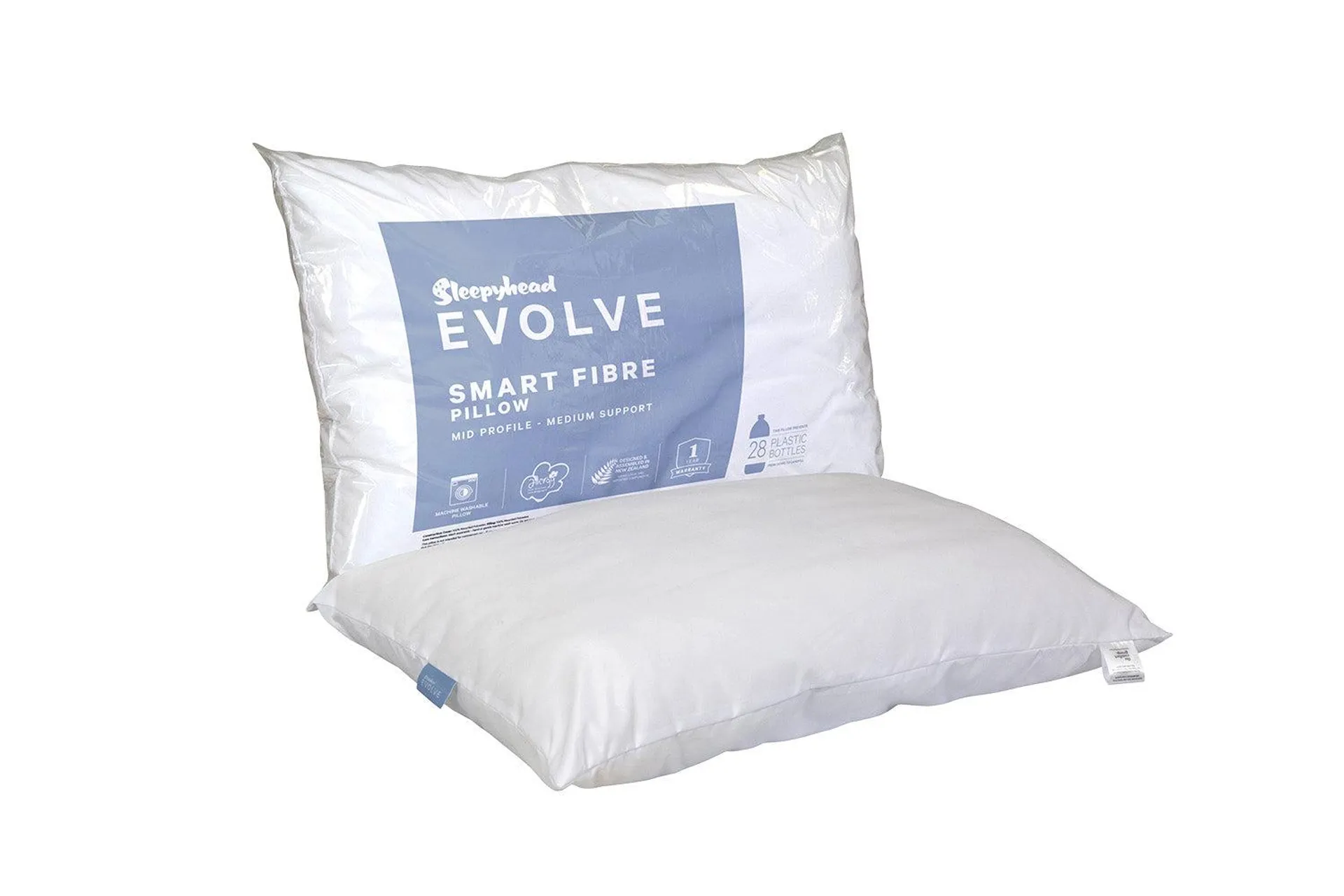 Sleepyhead Evolve Smart Fibre Mid Profile Medium Support Pillow
