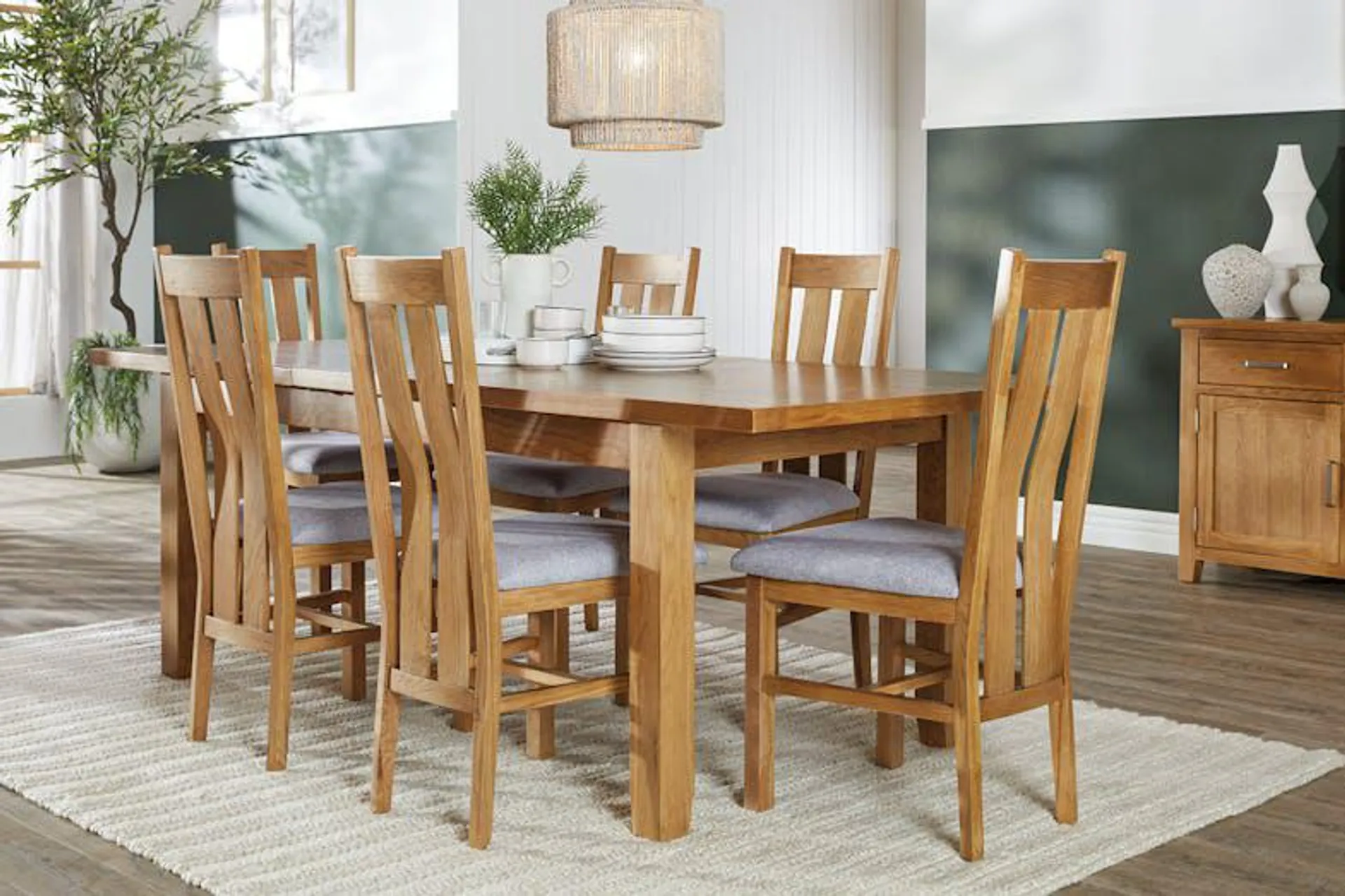 Saigon 7 Piece Extension Dining Suite