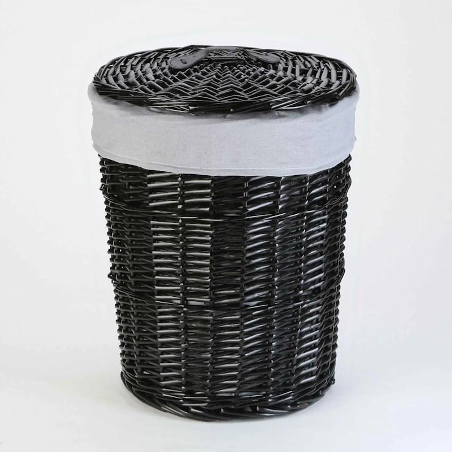Salerno Laundry Hamper Black Medium
