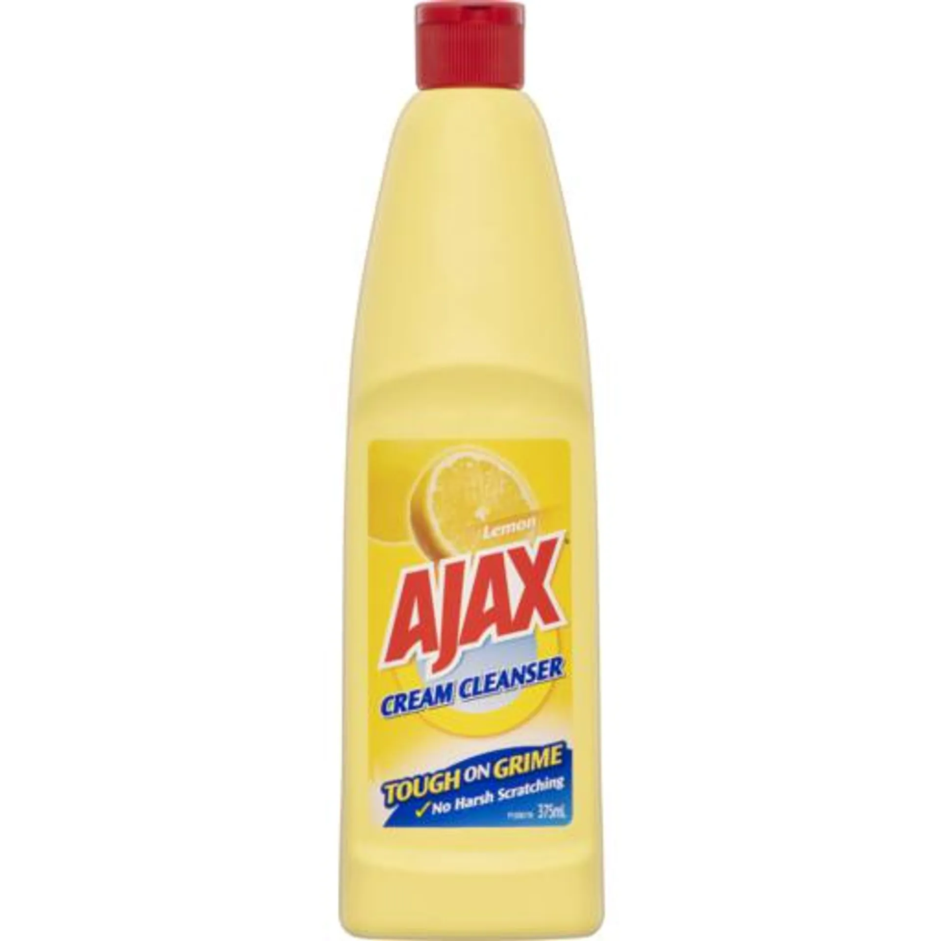 Ajax Cream Cleanser Kitchen & Bathroom Cleaner Lemon 375ml