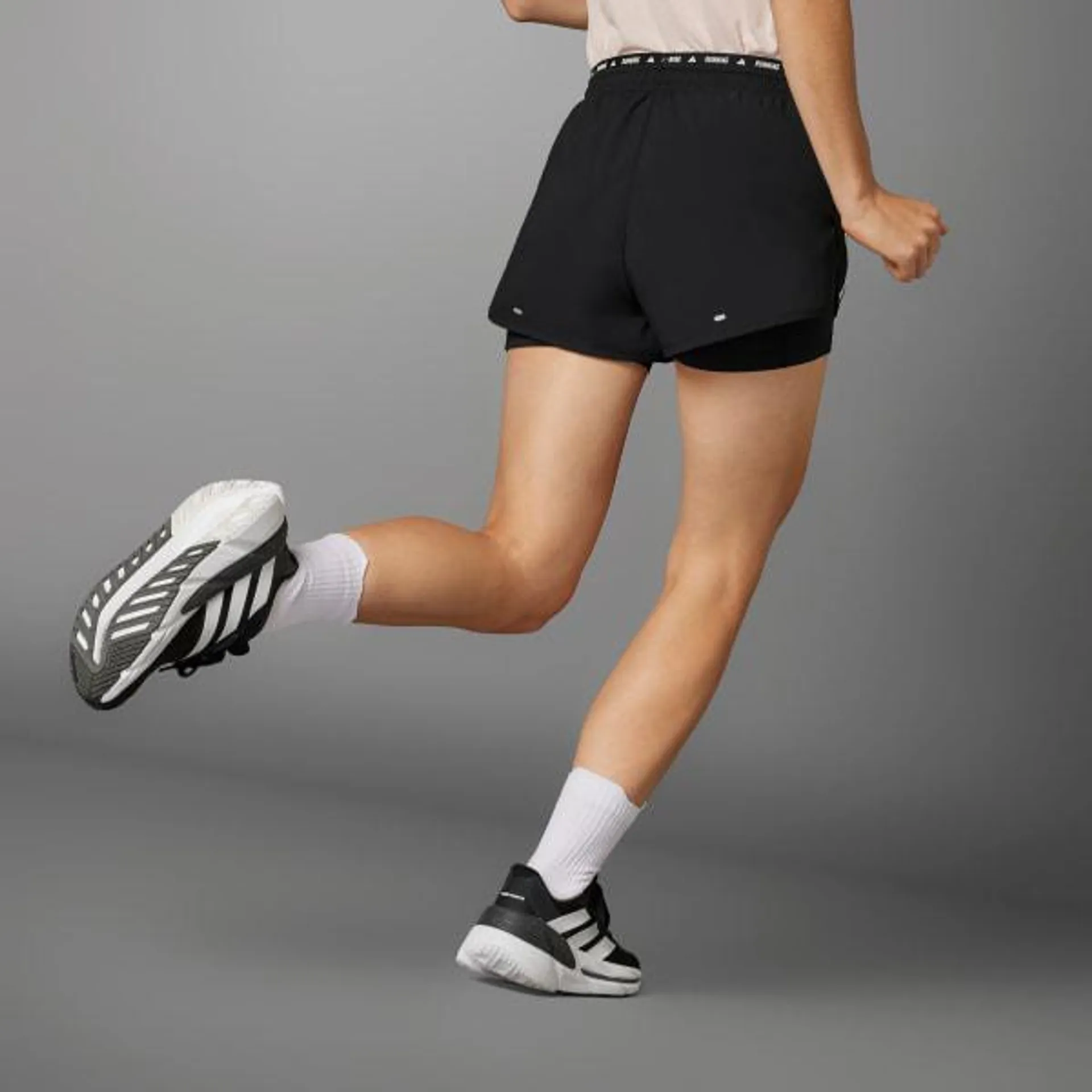 Own the Run 3-Stripes 2-in-1 Shorts