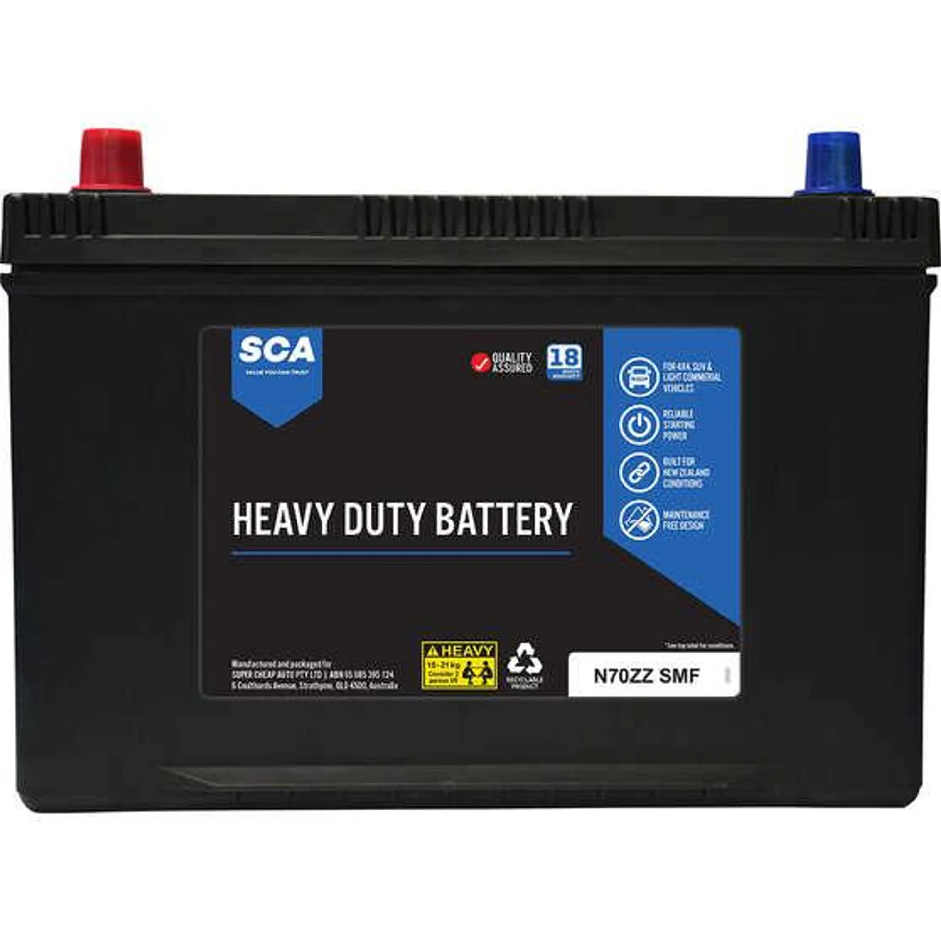 SCA Heavy Duty 4WD Battery N70ZZ SMF