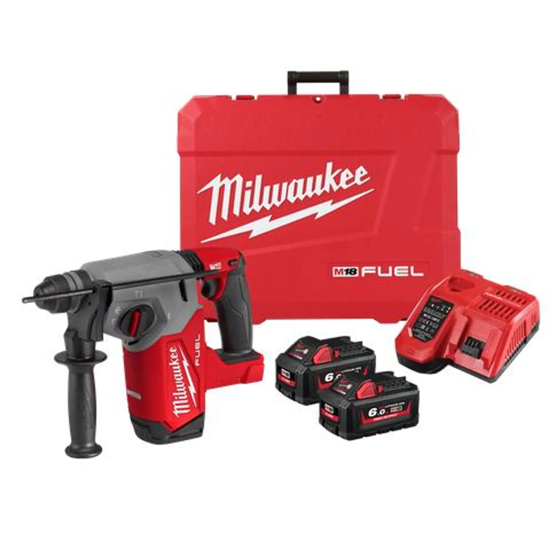 Milwaukee M18 FUEL Cordless Rotary Hammer Drill Brushless 26mm 18V 6Ah