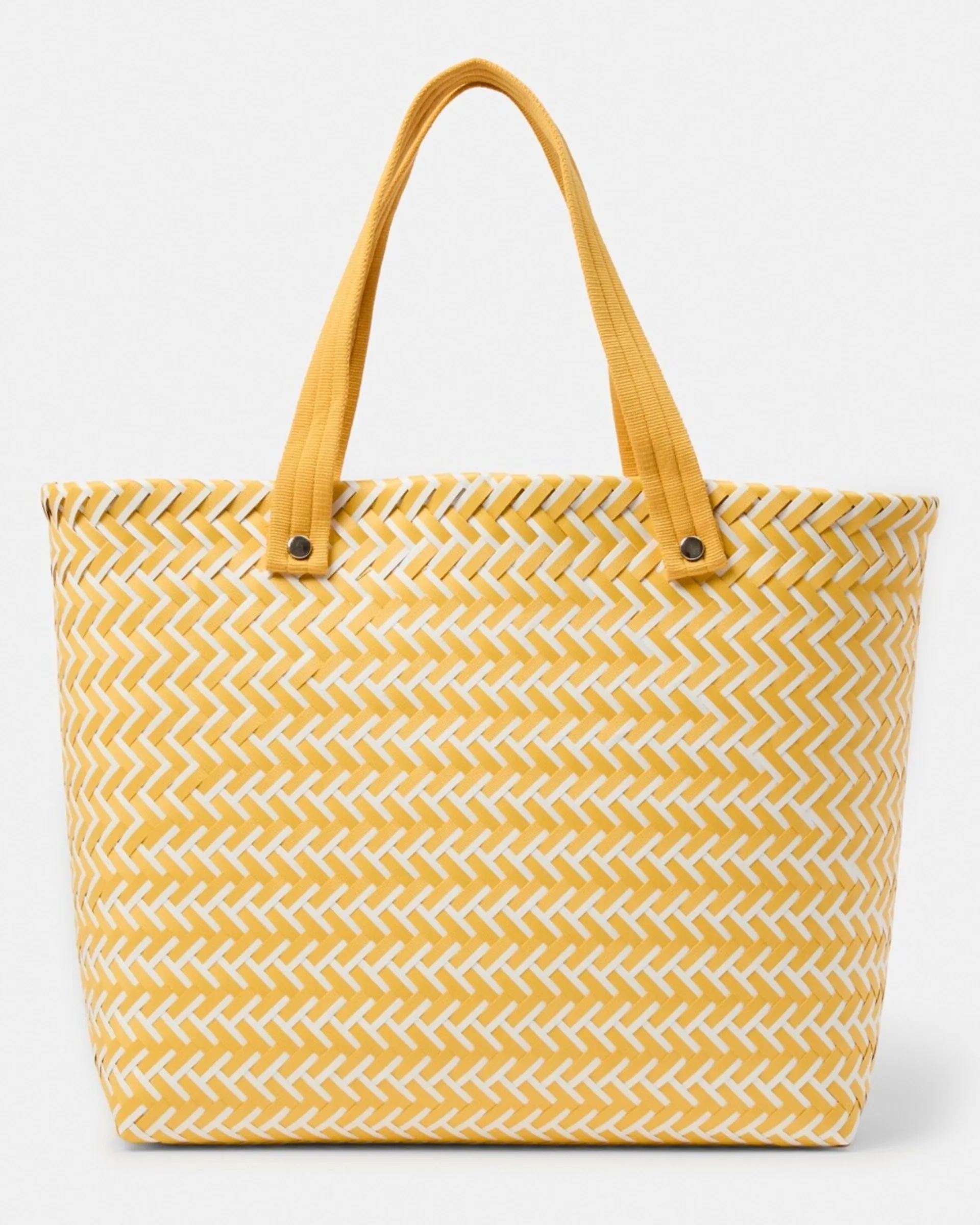 Large Basket Weave Tote Bag