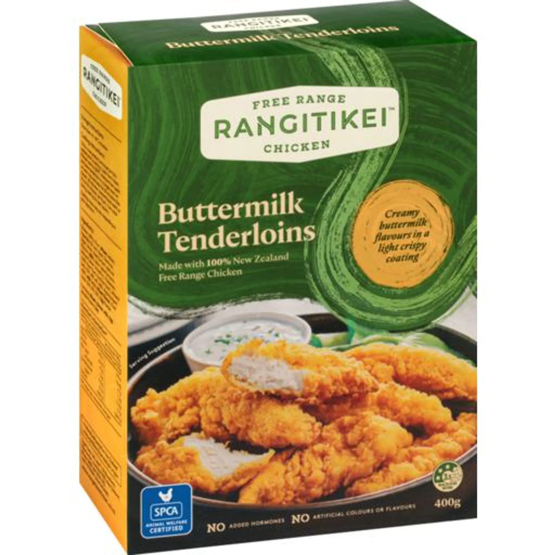 Rangitikei Free Range Chicken Tenderloins Buttermilk 400g