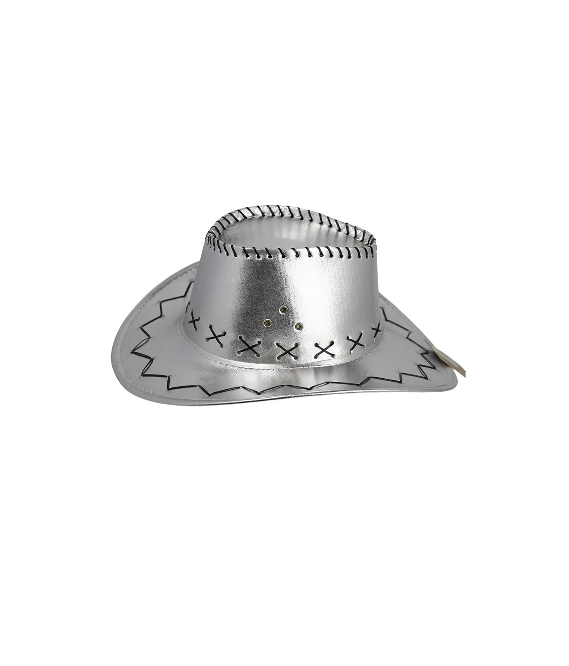 Silver Metallic Cowboy Hat
