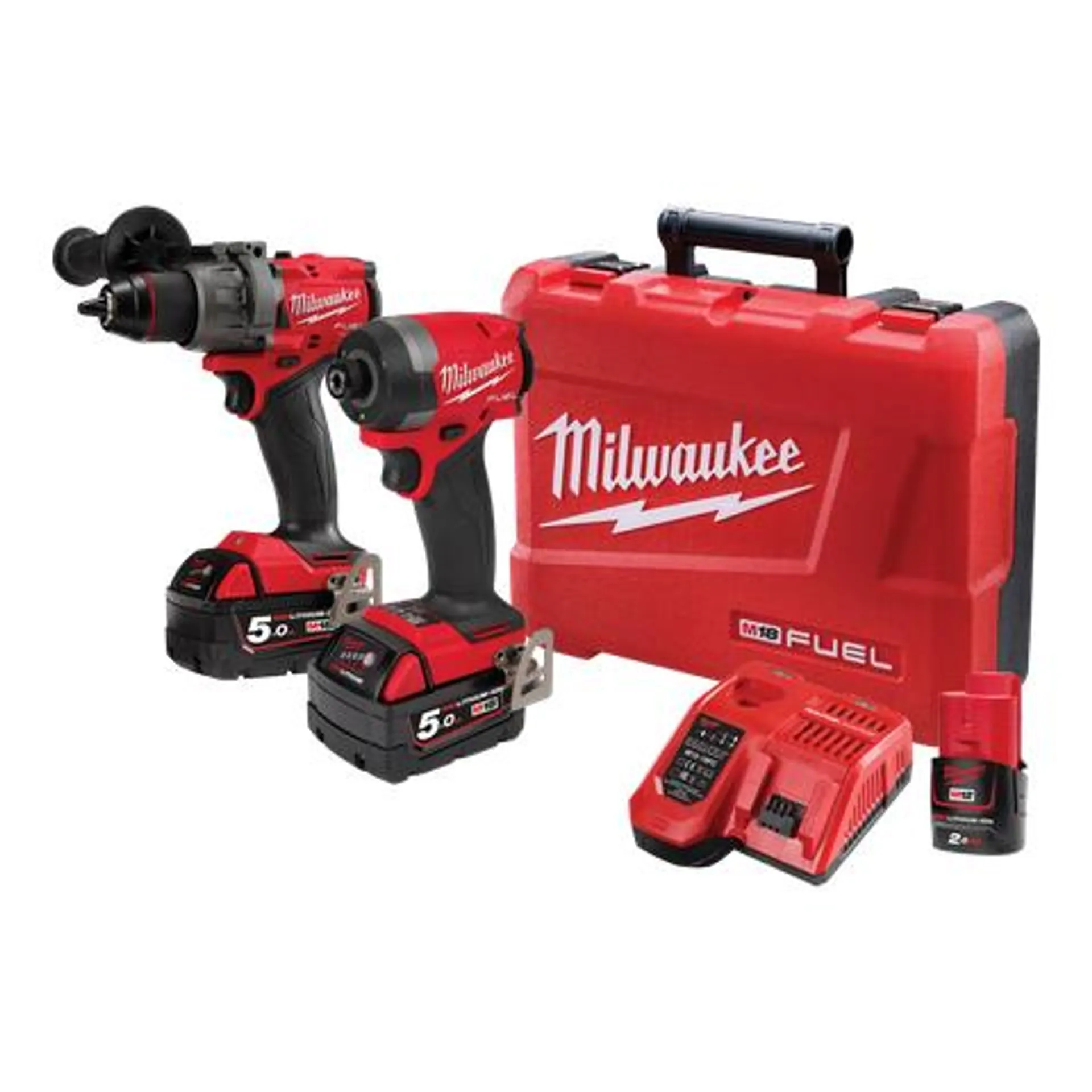 Milwaukee M18 FUEL Cordless Hammer Drill & Impact Driver Brushless Gen3 18v 5Ah