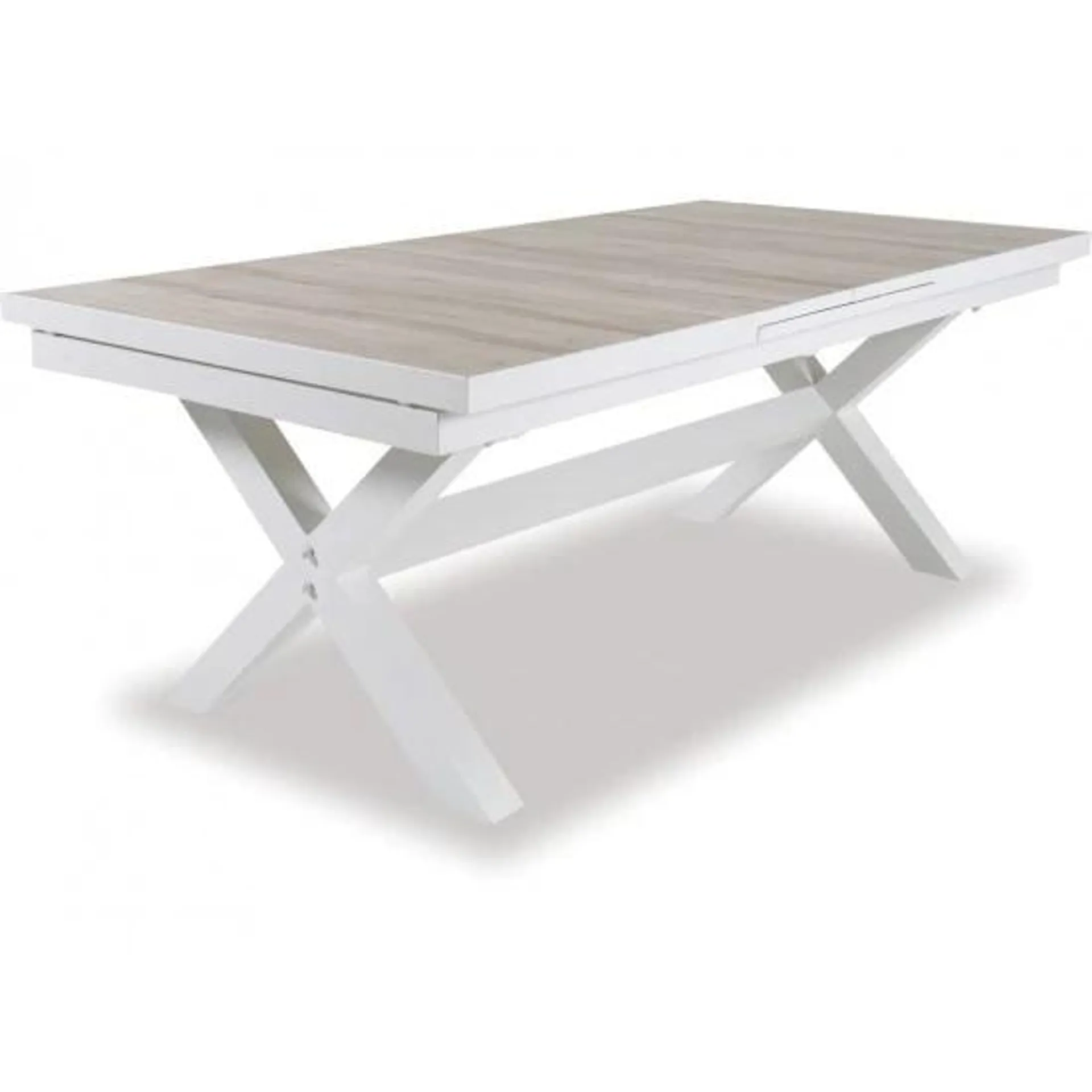 Lilac Oblong Extension Outdoor Table (white)