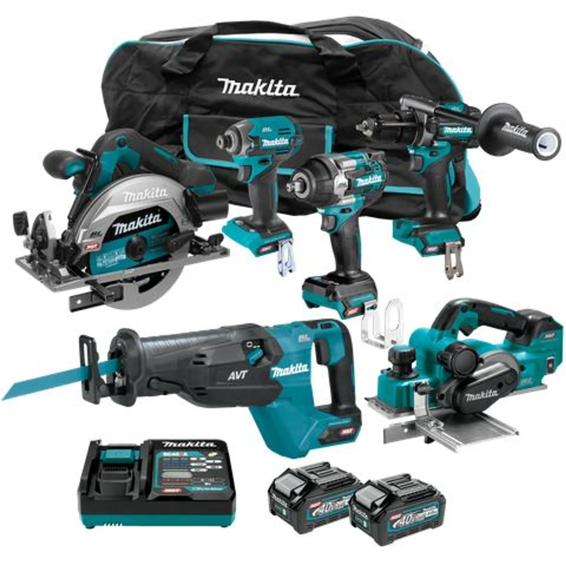 Makita XGT Cordless Combo Kit Brushless 202G 6pc 40V 4Ah