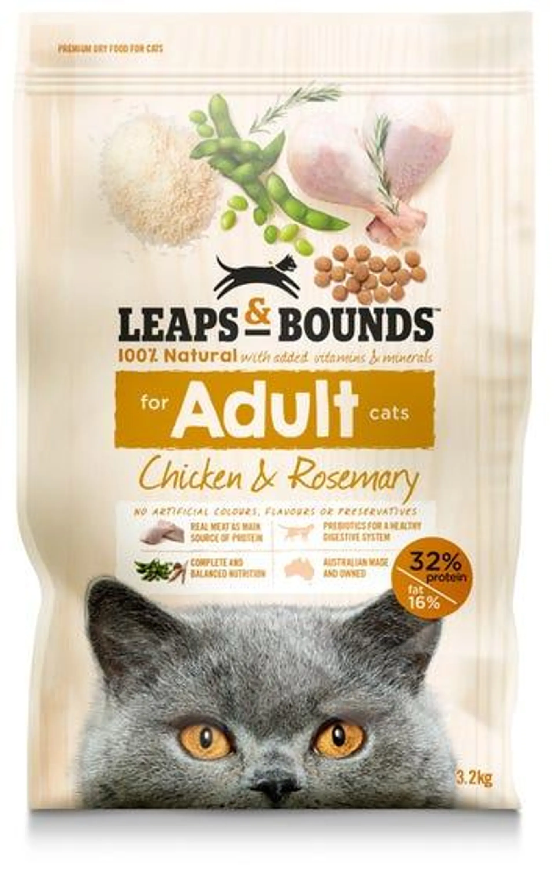 Leaps & Bounds Chicken And Rosemary Cat Food 3.2kg