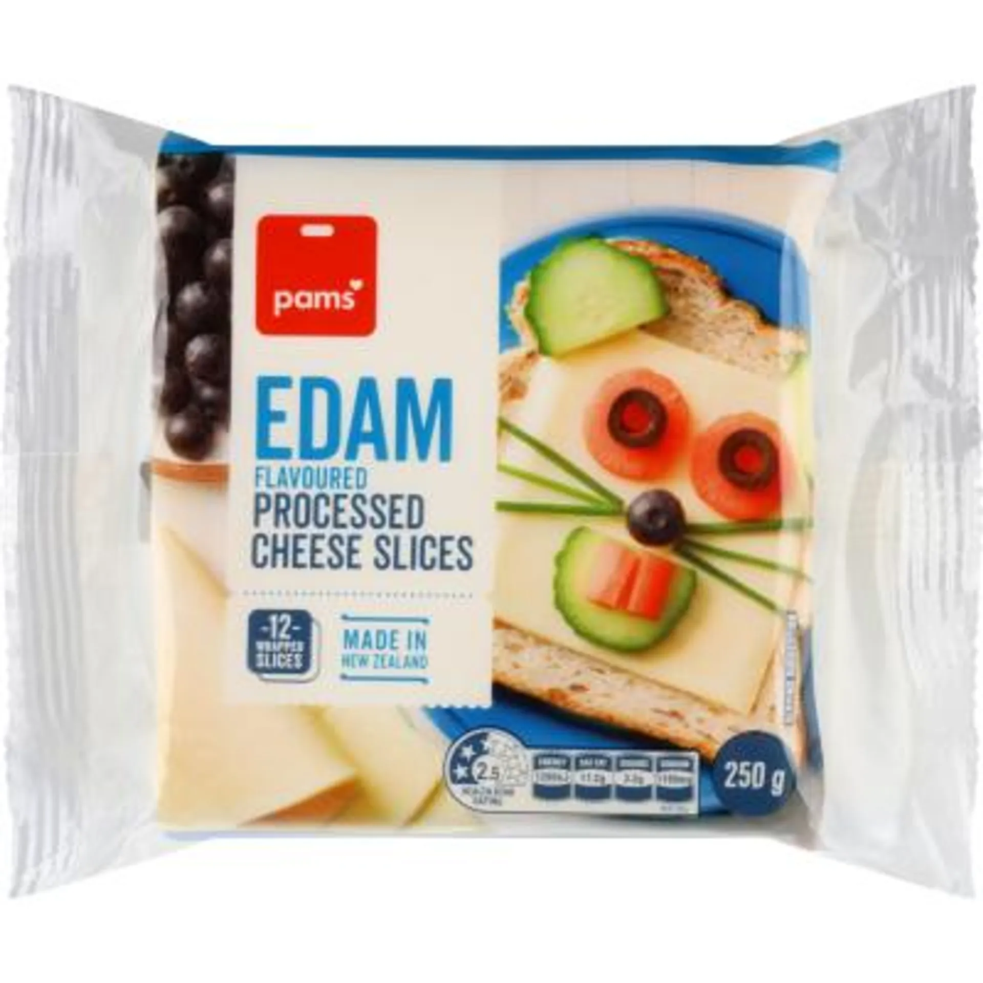 Pams Edam Flavoured Processed Cheese Slices