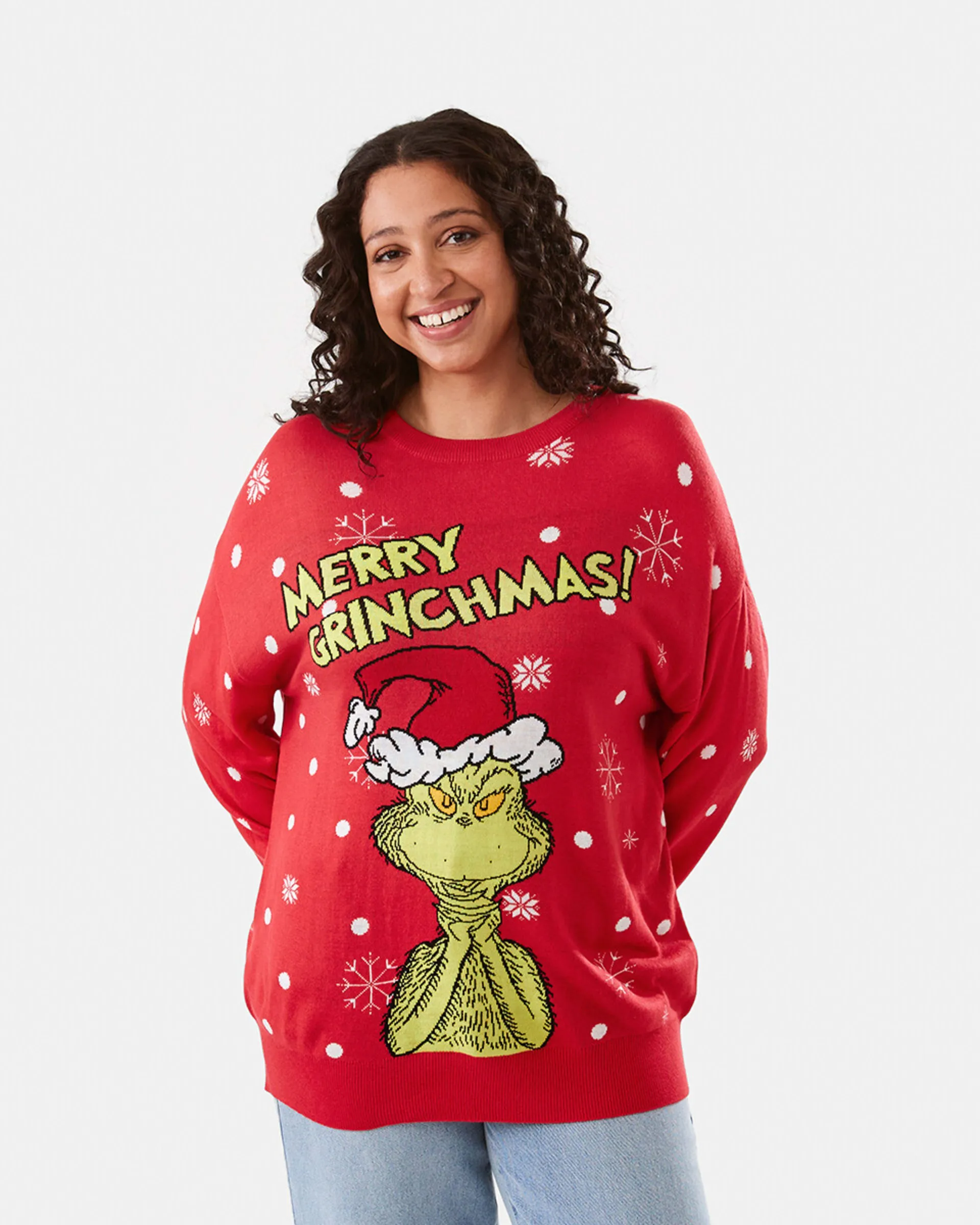 Long Sleeve Grinch License Christmas Jumper