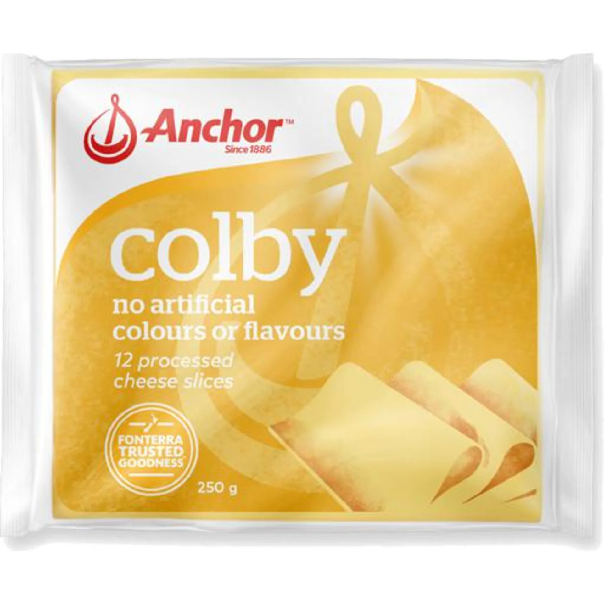 Anchor Cheese Slice Colby 250g