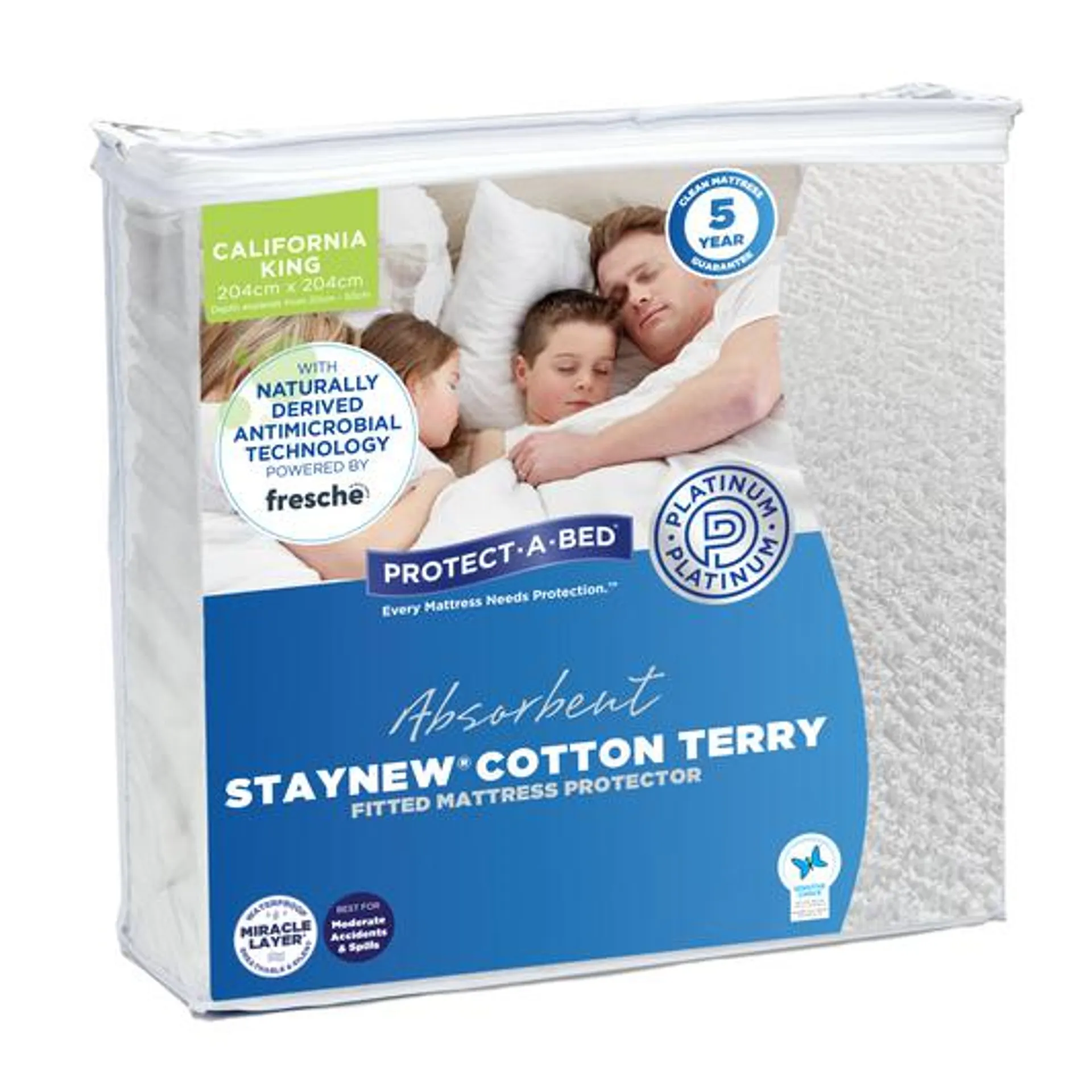 Protect-A-Bed Staynew® Cotton Terry Cali King Mattress Protector
