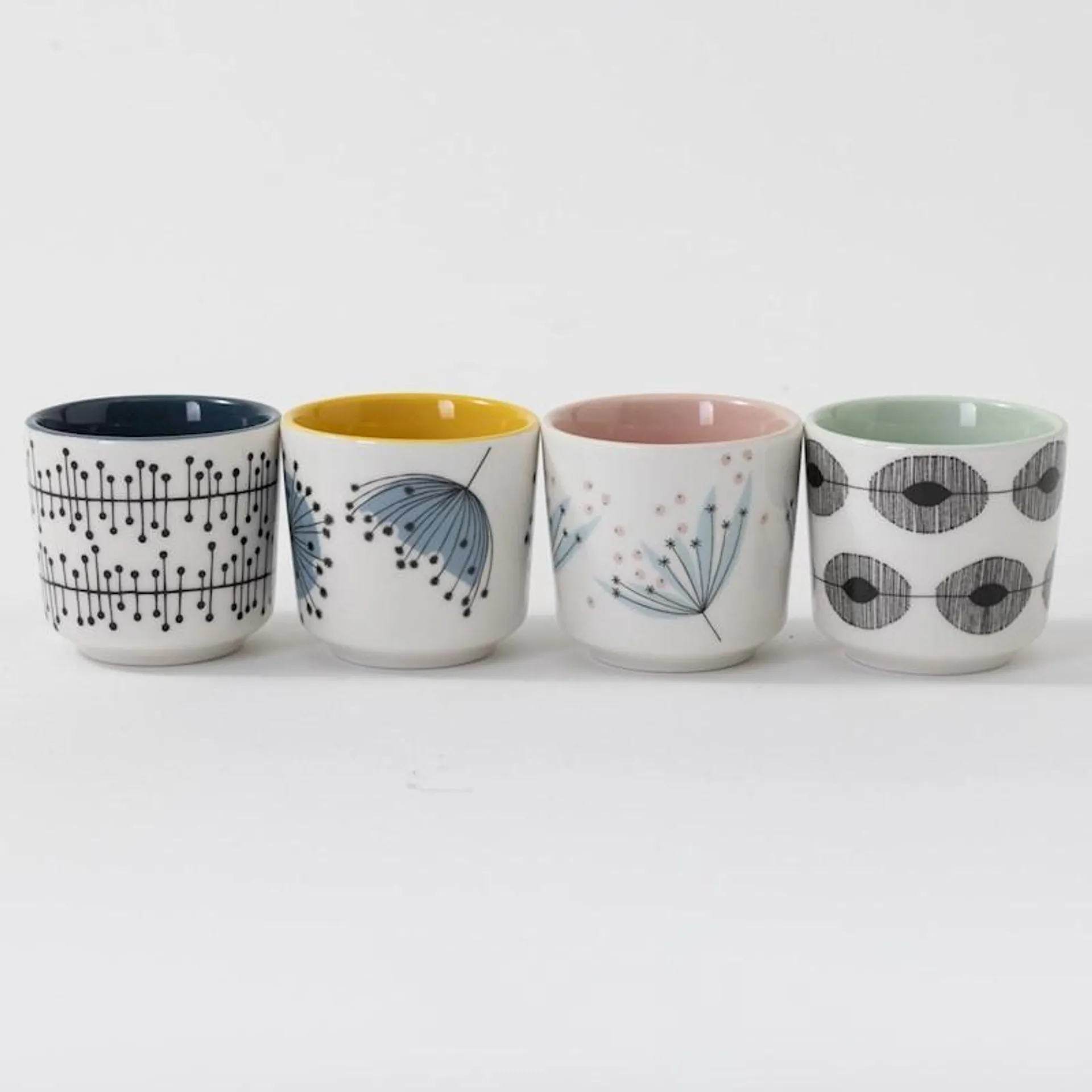 MissPrint Coordinates Egg Cup Set of 4