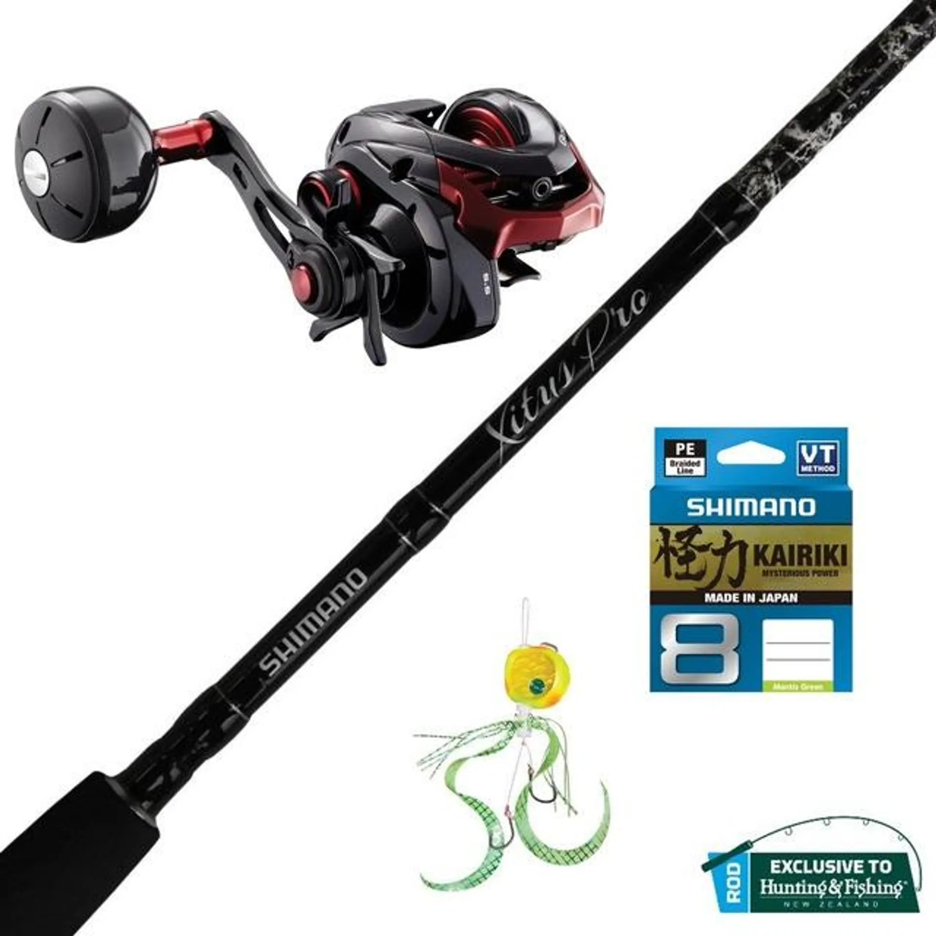 Shimano GEN200PGXT RH / XPro 661 10-20lb / Braid