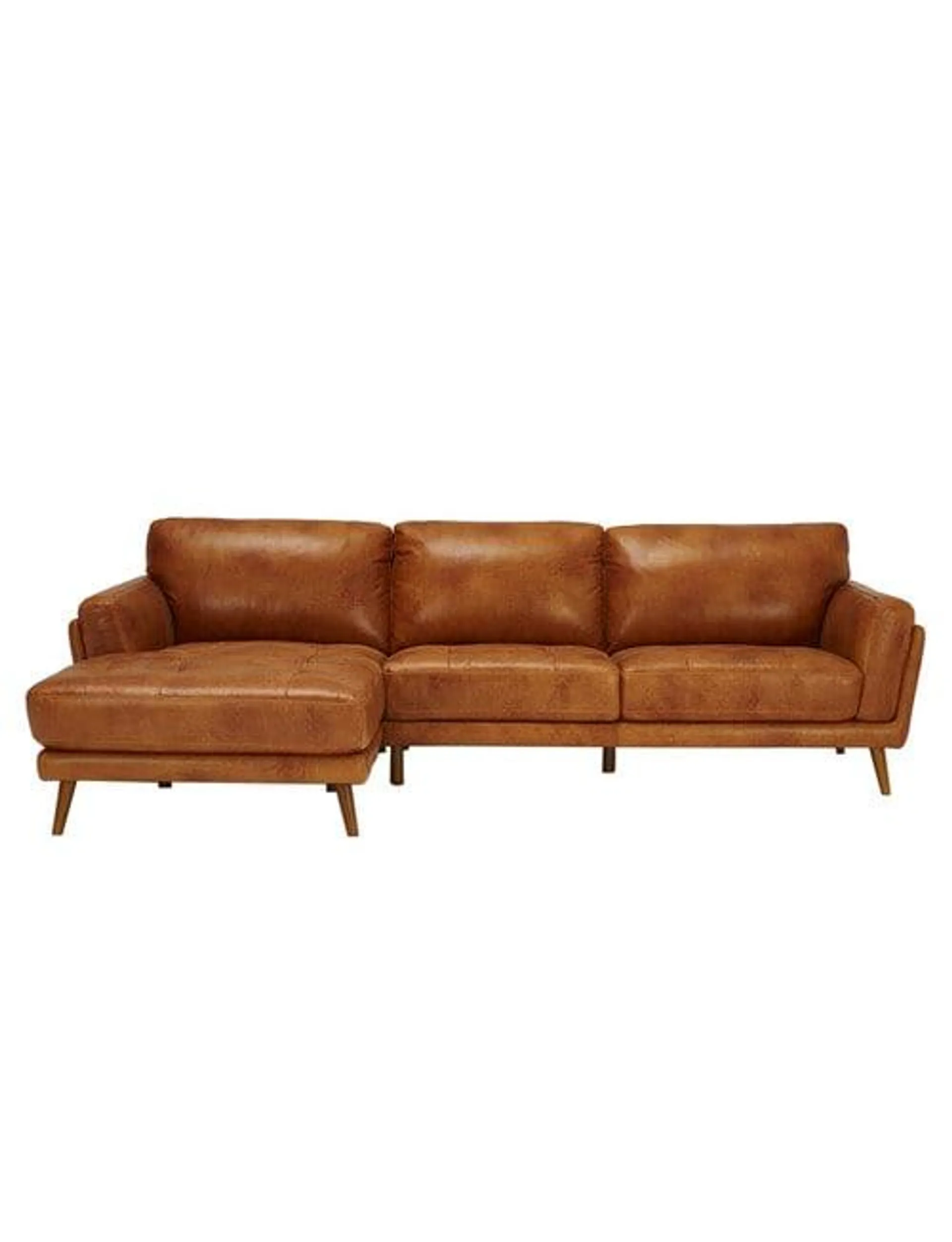 LUCA Hendrix II Leather 2.5 Seater with Left Hand Chaise