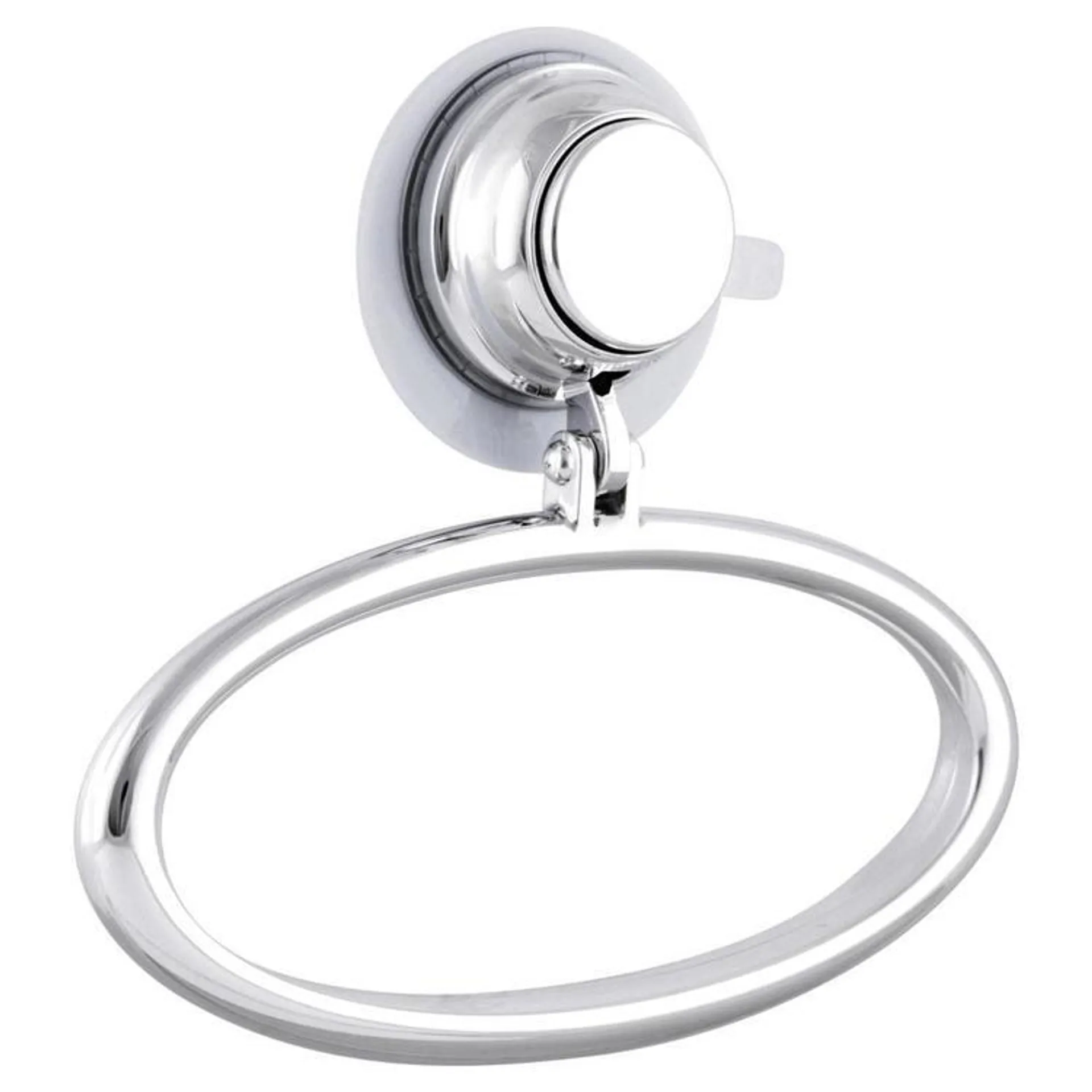 Naleon Super Suction Chrome Towel Ring Chrome