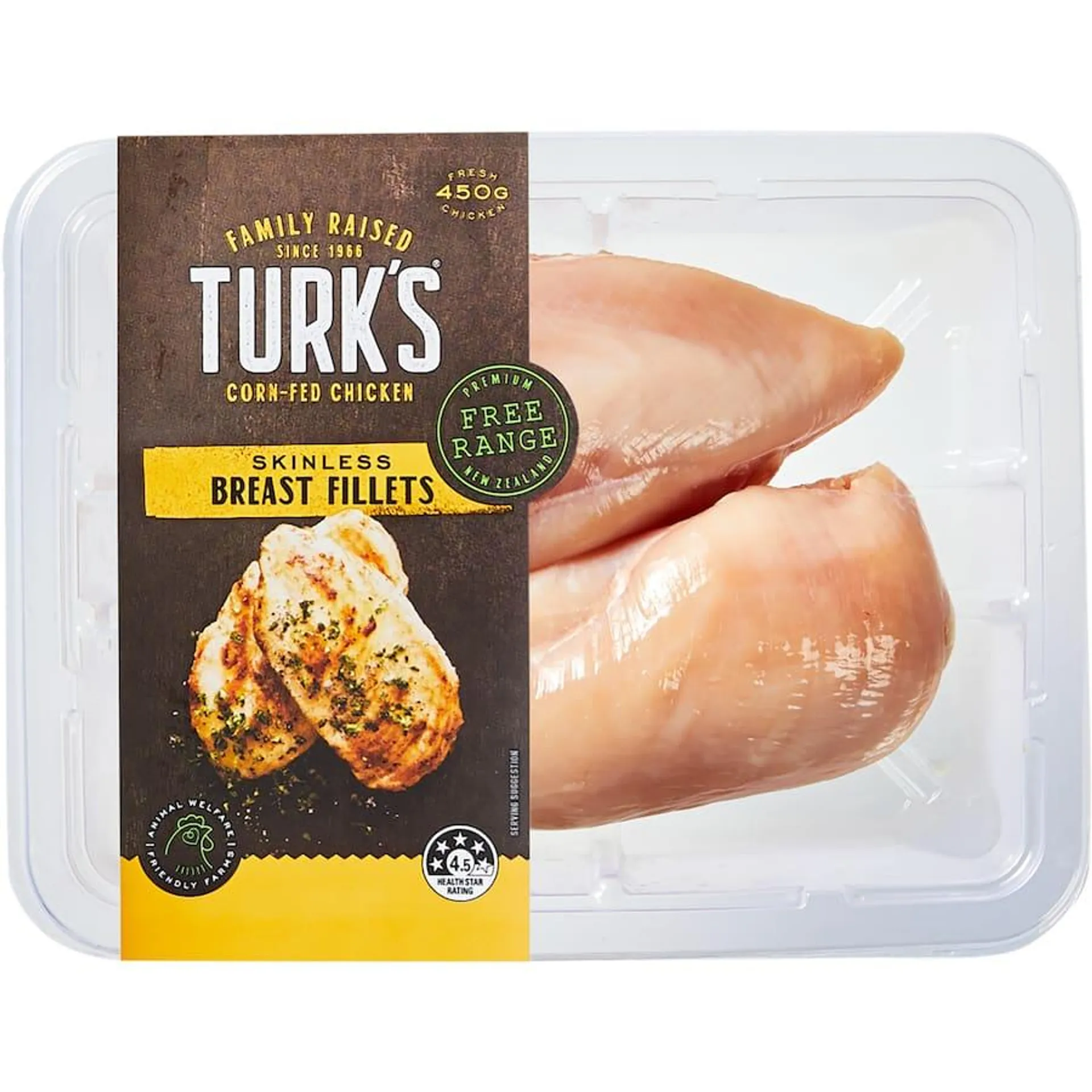 Turks Free Range Chicken Breast Skinless Fillet