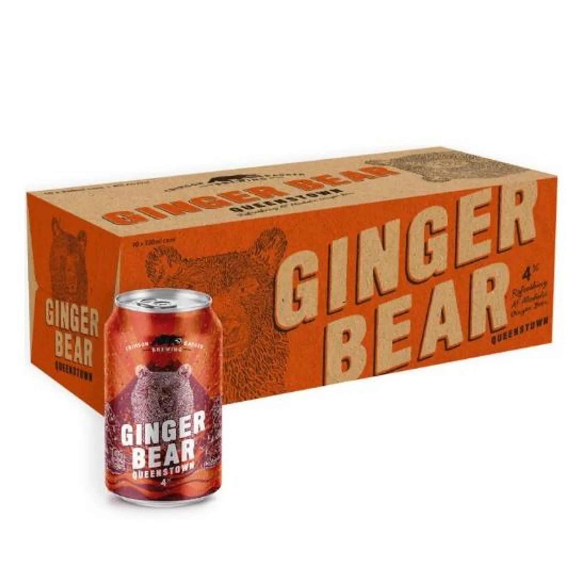 Crimson Badger Brewing Ginger Bear 4% Cans 10x330ml