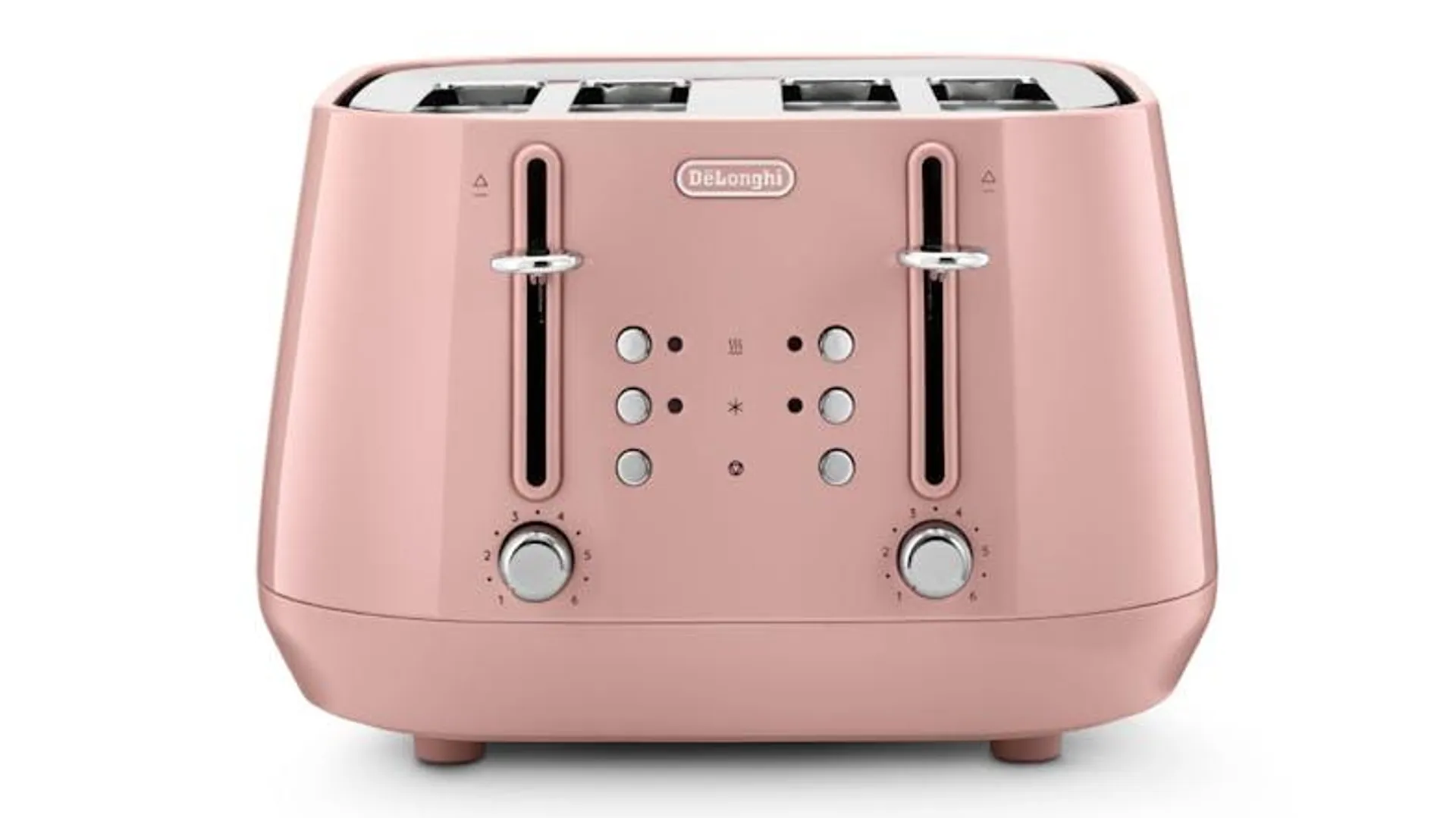 DeLonghi Eclettica 4 Slice Toaster - Playful Pink (CTY4003.PK)