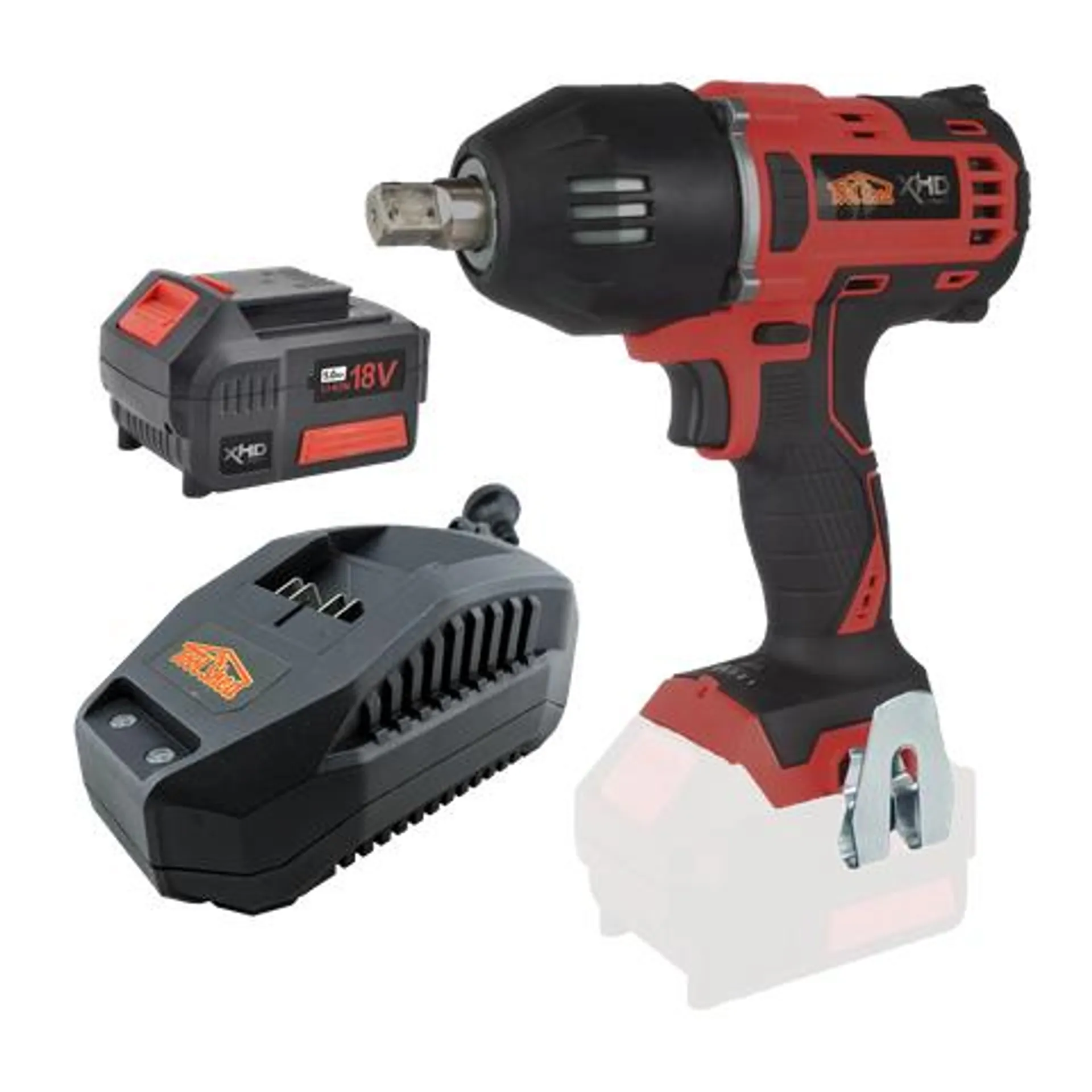 XHD Lithium Cordless Impact Wrench Brushless 1/2in 400Nm 18V 5Ah