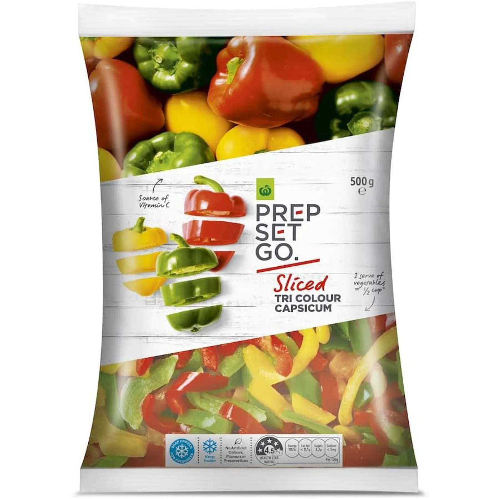 Prep Set Go Frozen Sliced Capsicum