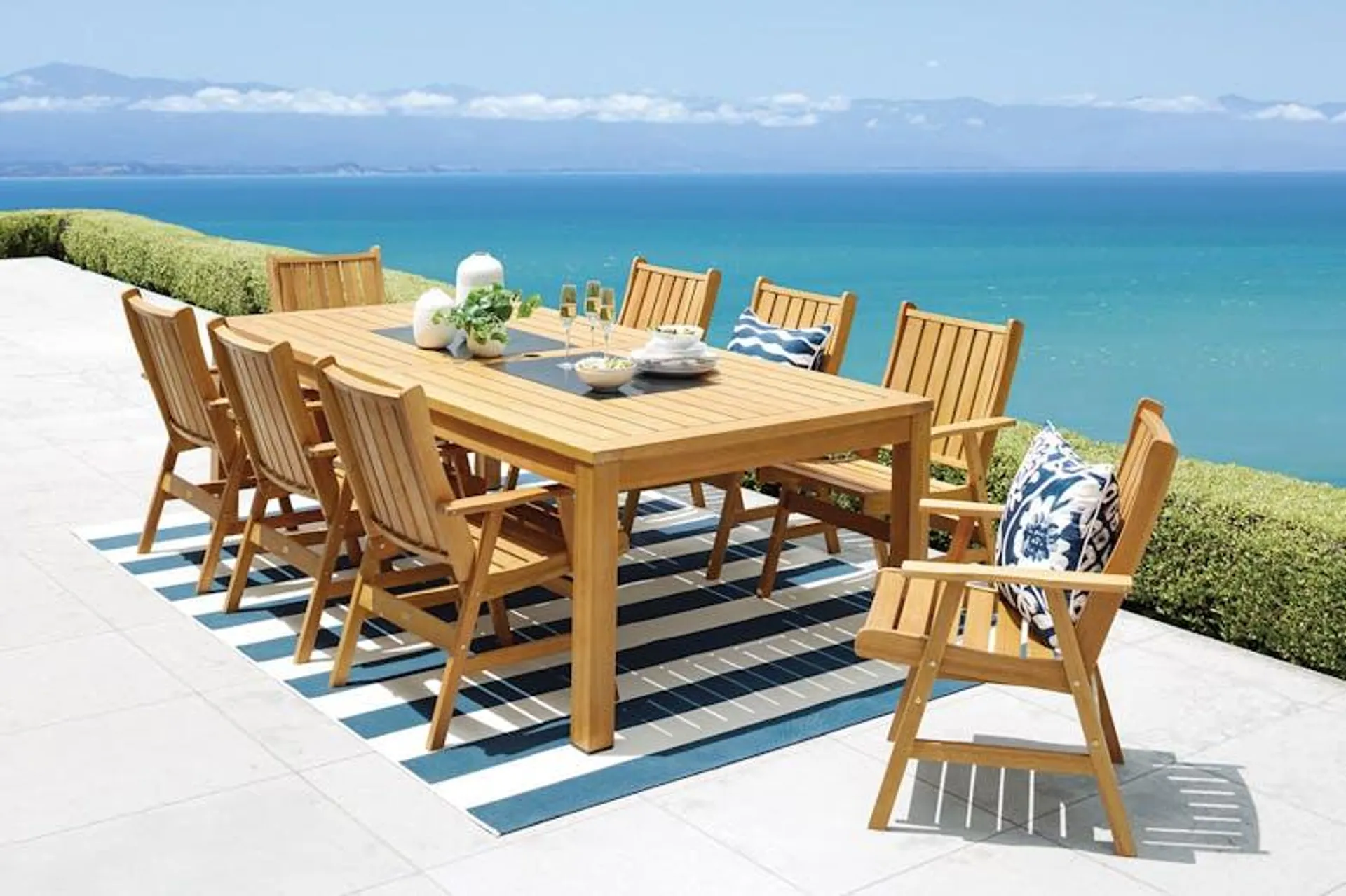 Seychelles 9 Piece Outdoor Dining Setting