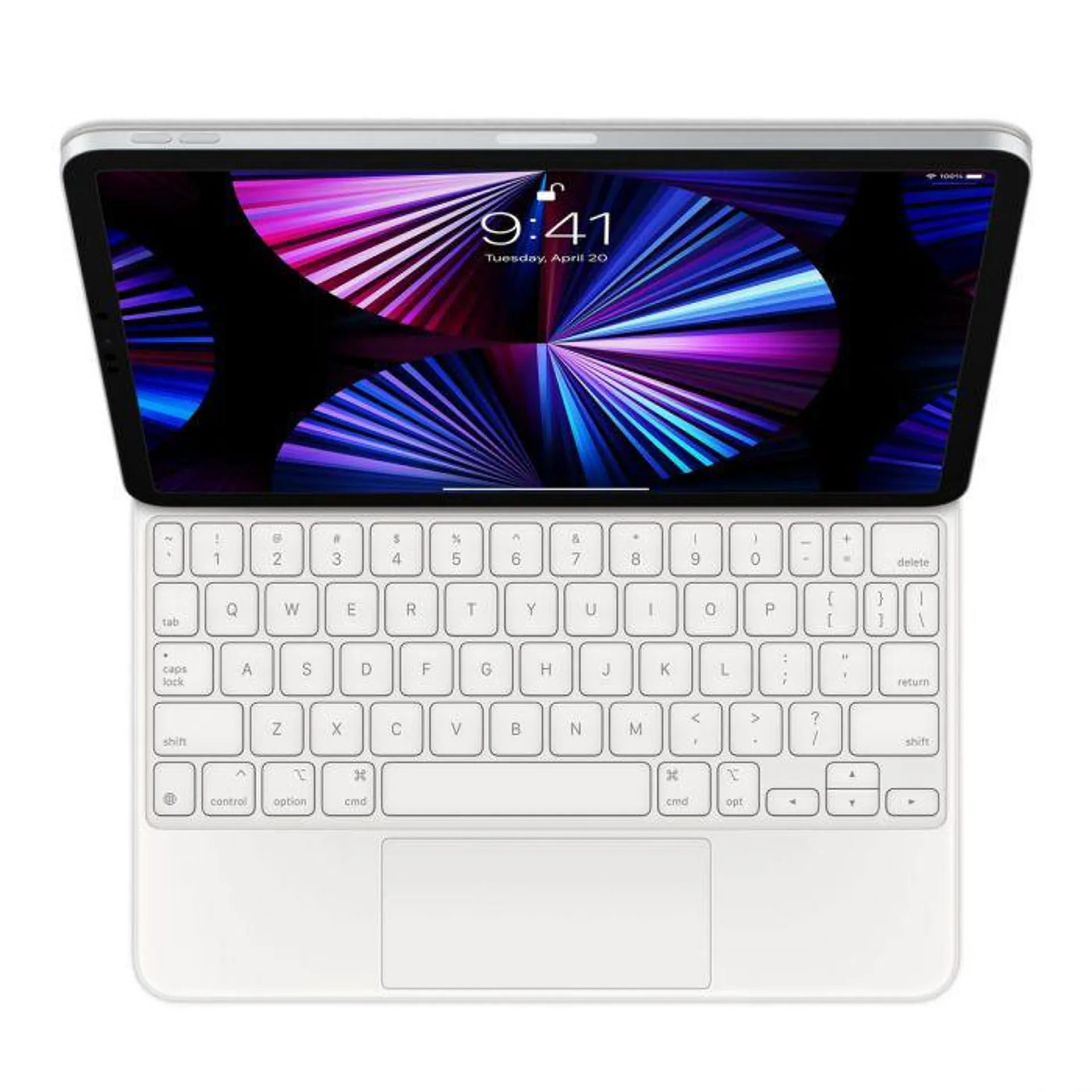Apple Magic Keyboard for iPad Pro 11-inch (3rd generation) and iPad Air (4th generation) - US English - White