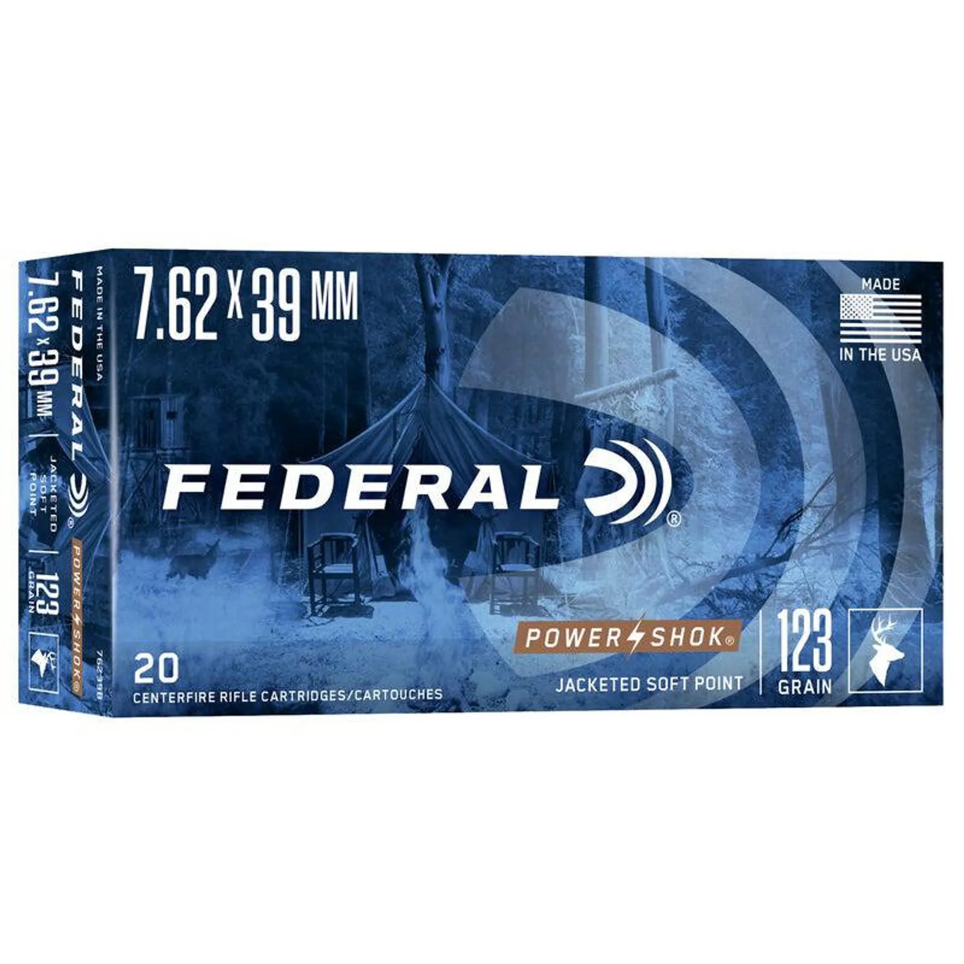 Federal Power-Shok 7.62x39 123gr JSP (20)