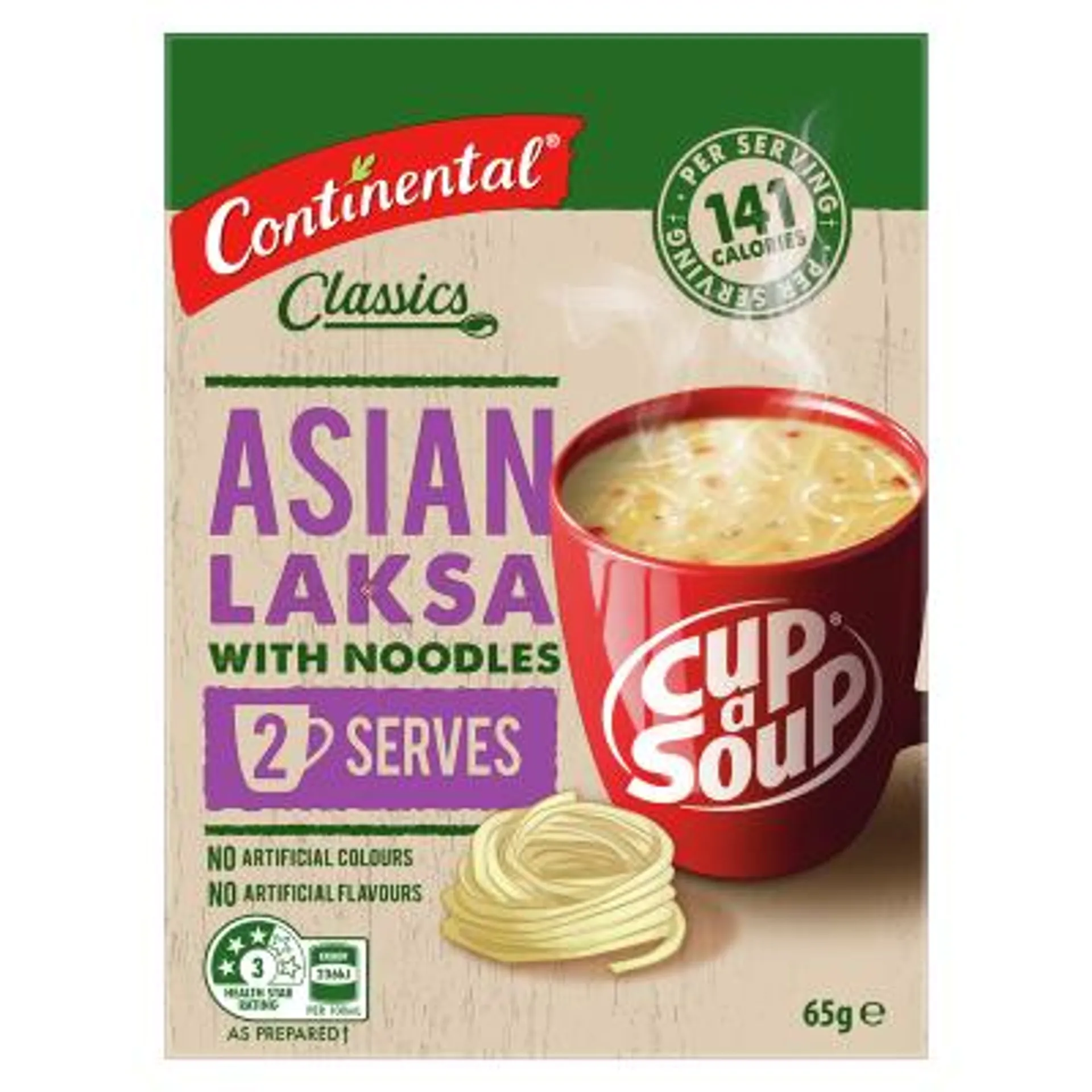 Continental Asian Laksa With Noodles Cup a Soup