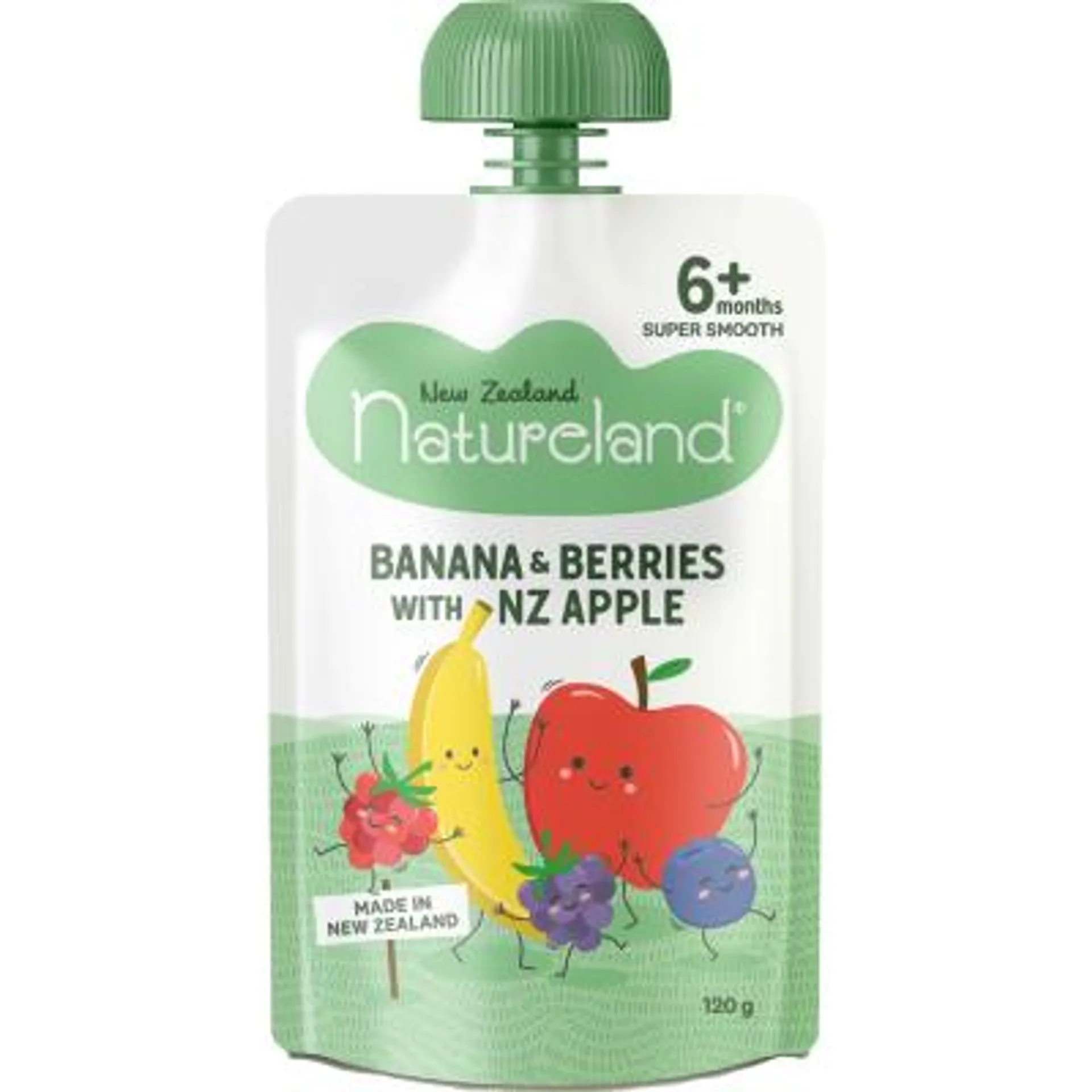 Natureland Banana & Berries With NZ Apple 6+ Months