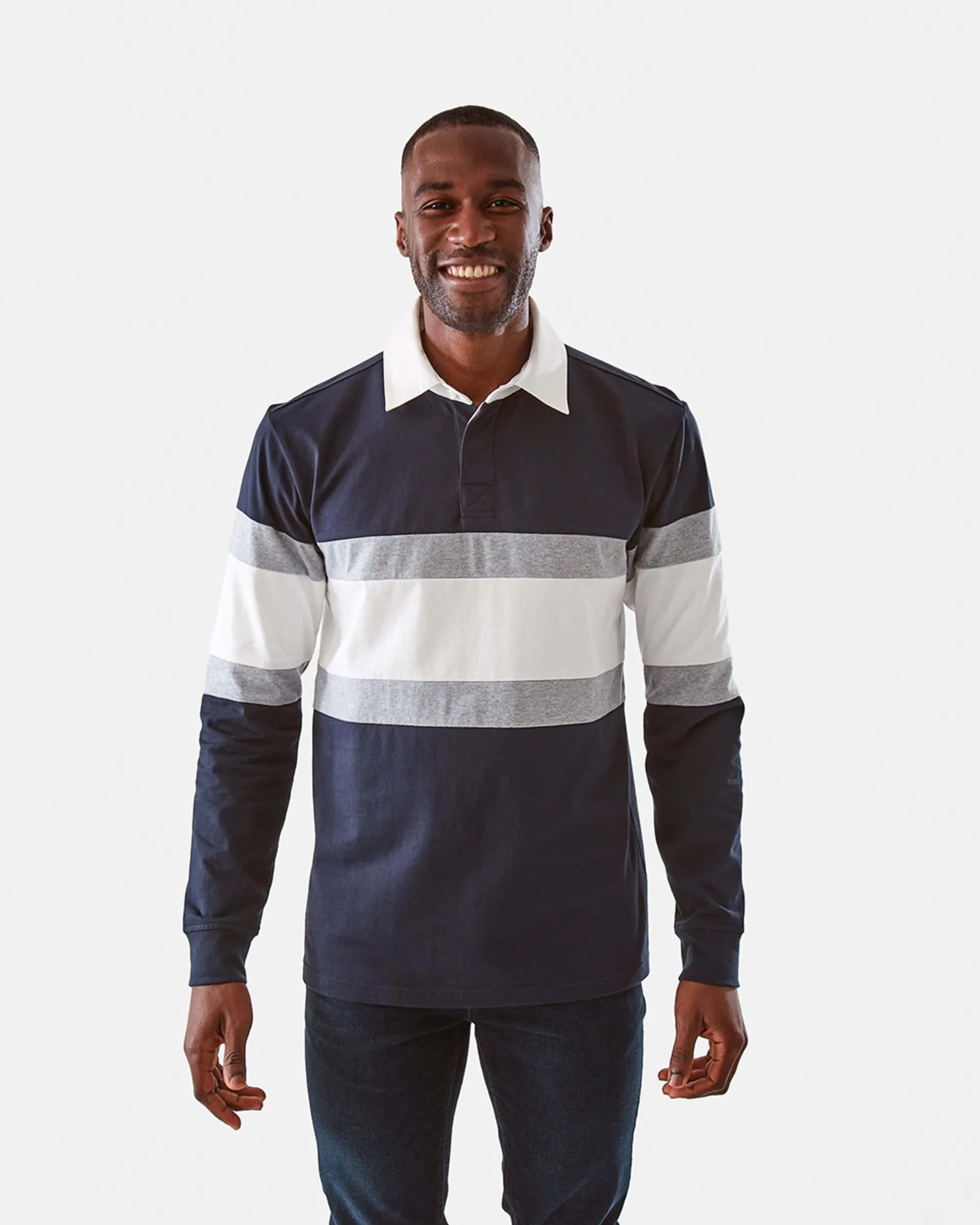 Long Sleeve Panel Rugby T-shirt