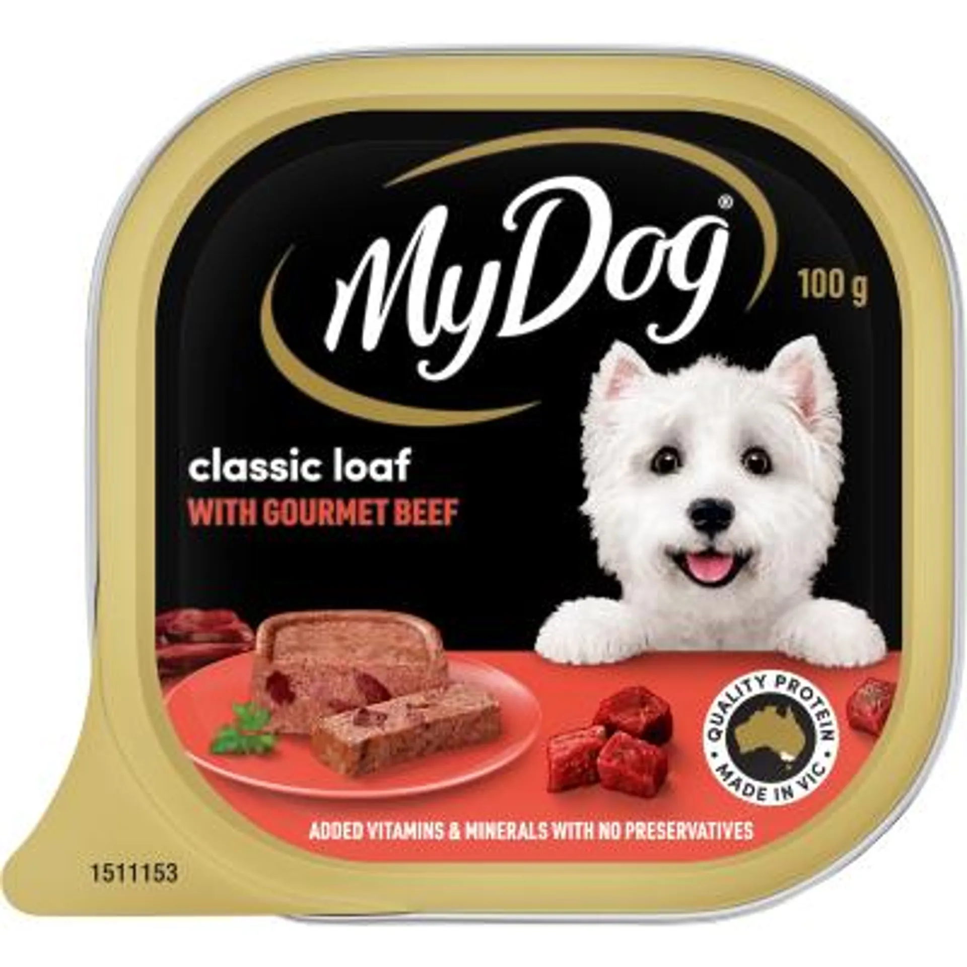 My Dog Classic Loaf With Gourmet Beef Wet Dog Food