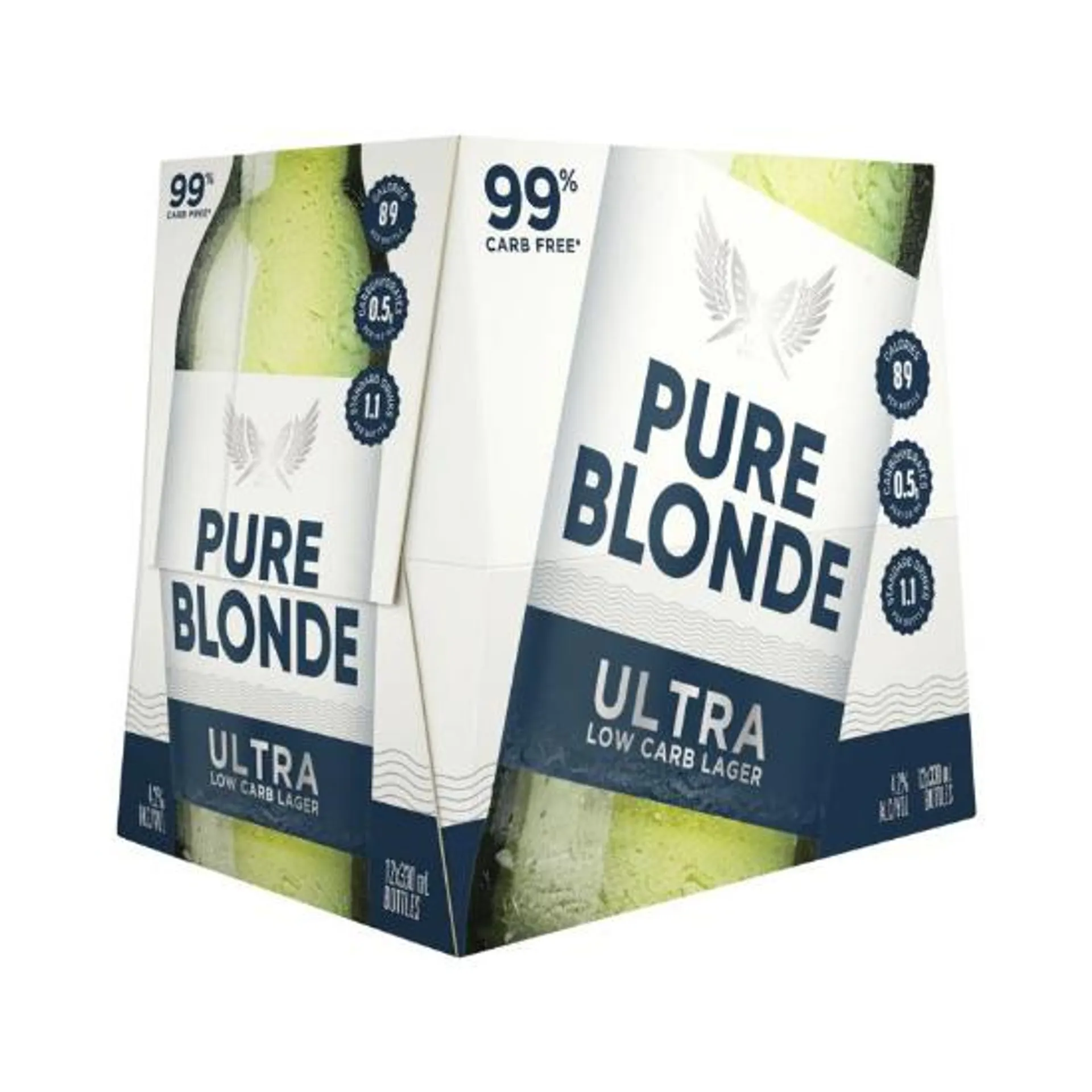 Pure Blonde Ultra Low Carb Lager Bottles 12x330ml