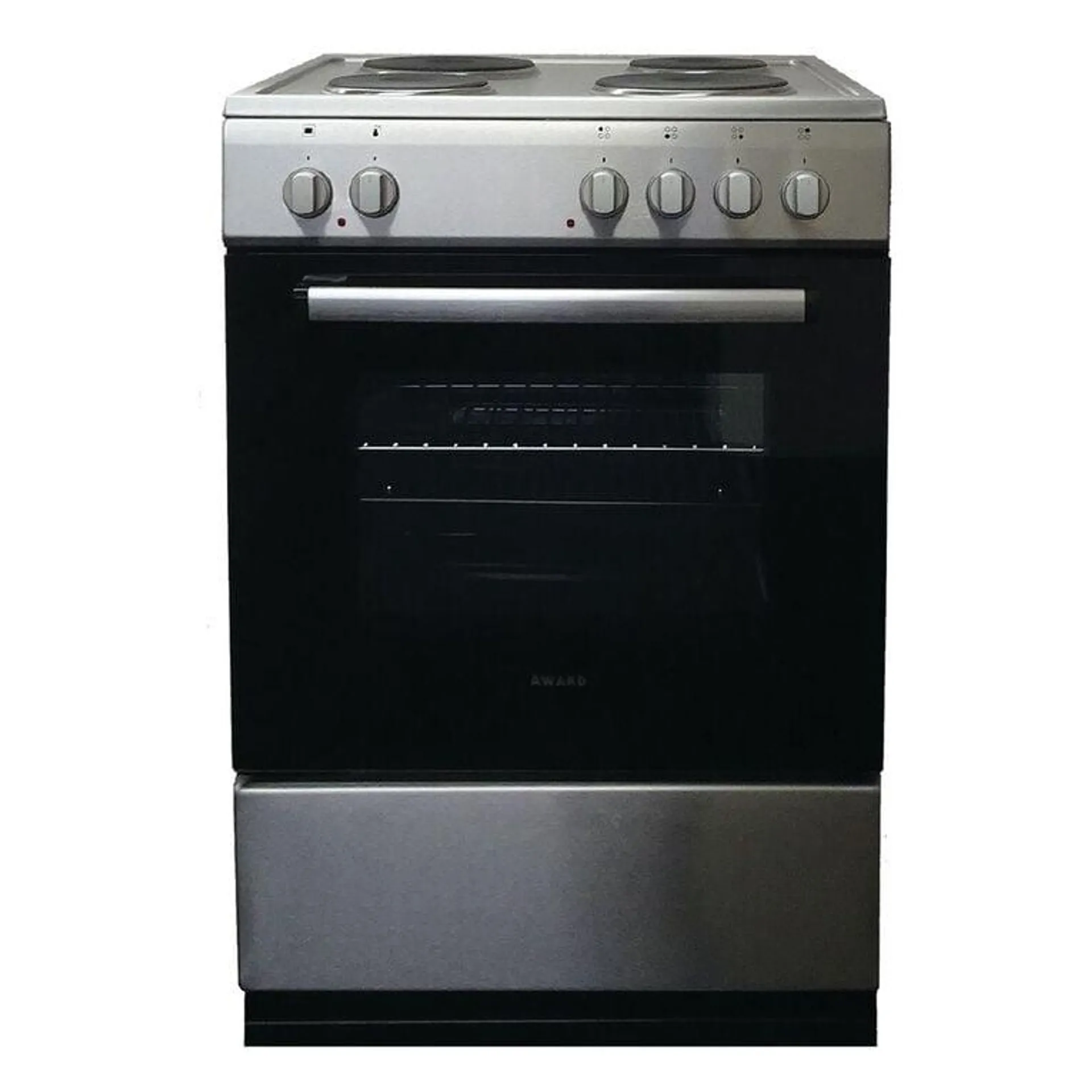 Award 60cm Freestanding Oven with Solid Hotplates - Stainless Steel