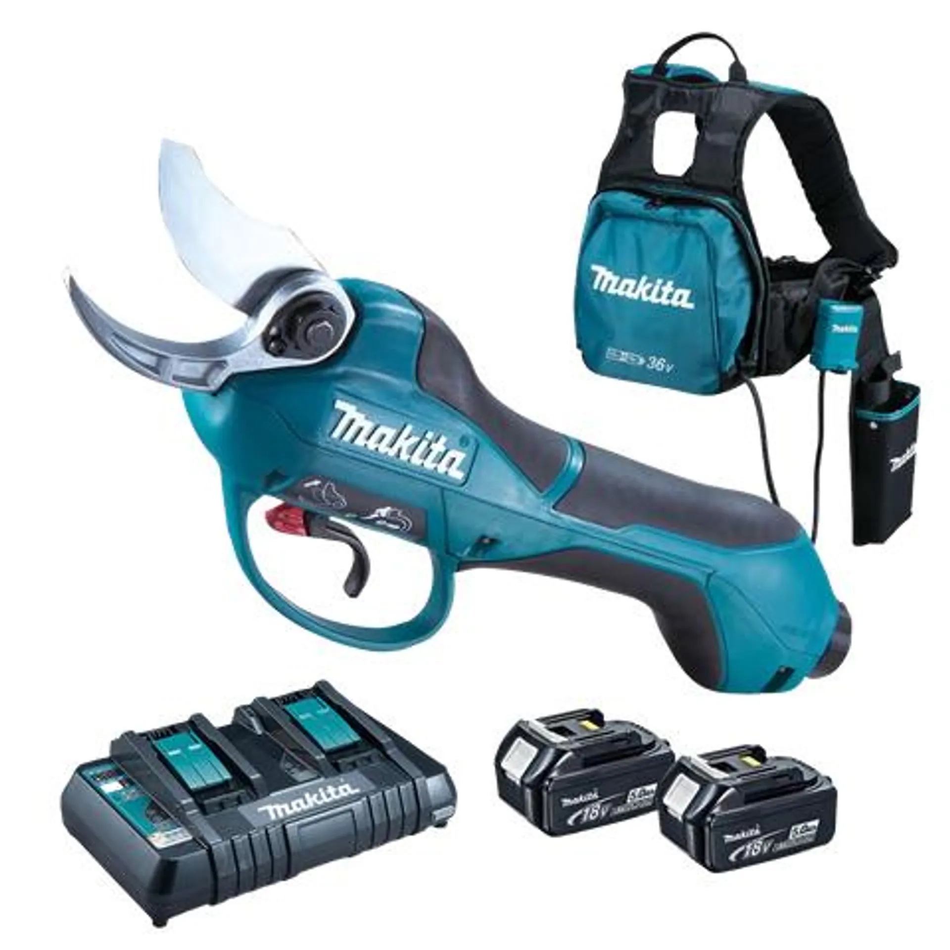 Makita Cordless Pruning Shears 36V (2x 18V) 5Ah