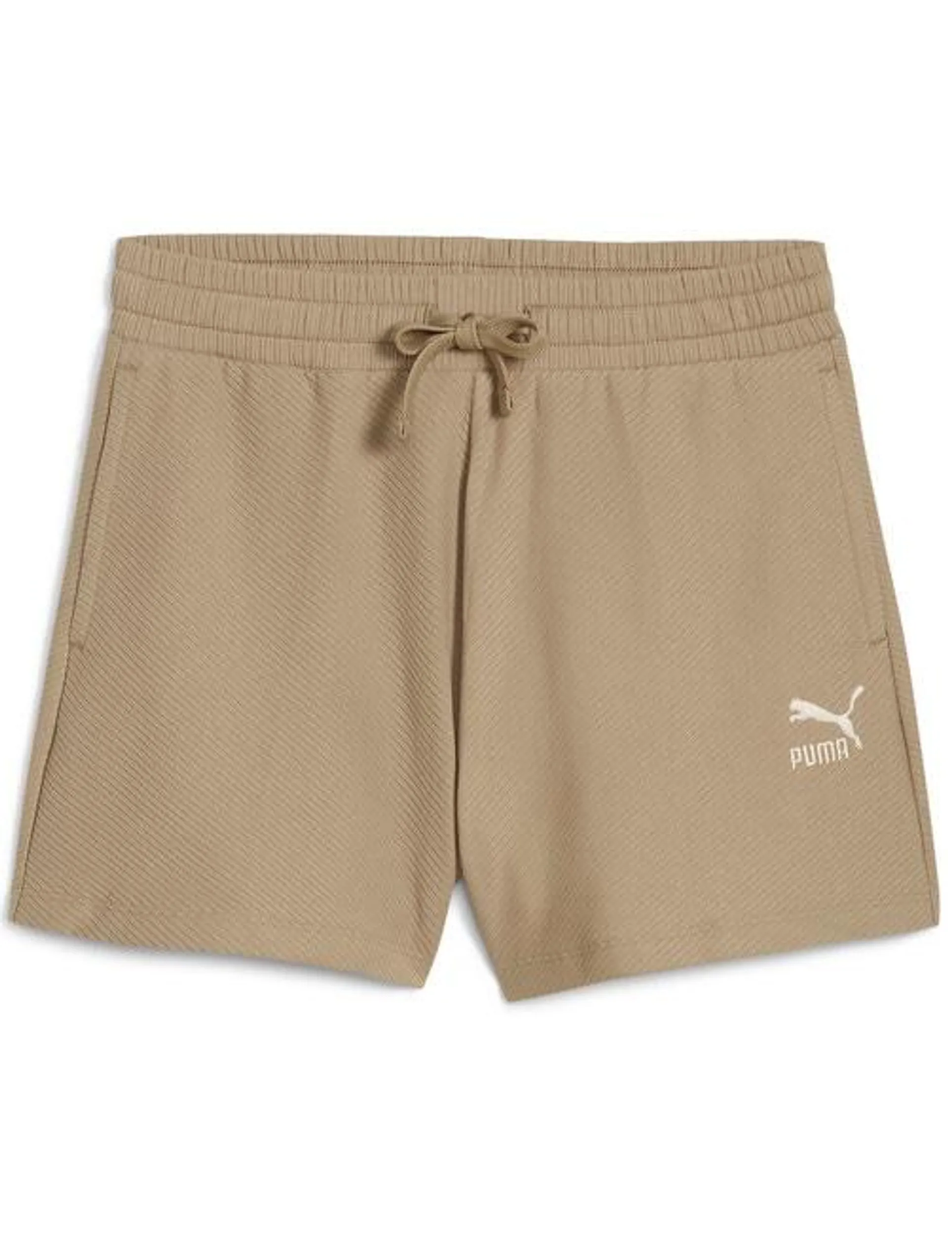 Puma Classics Ribbed A-Line Short, Oak Branch