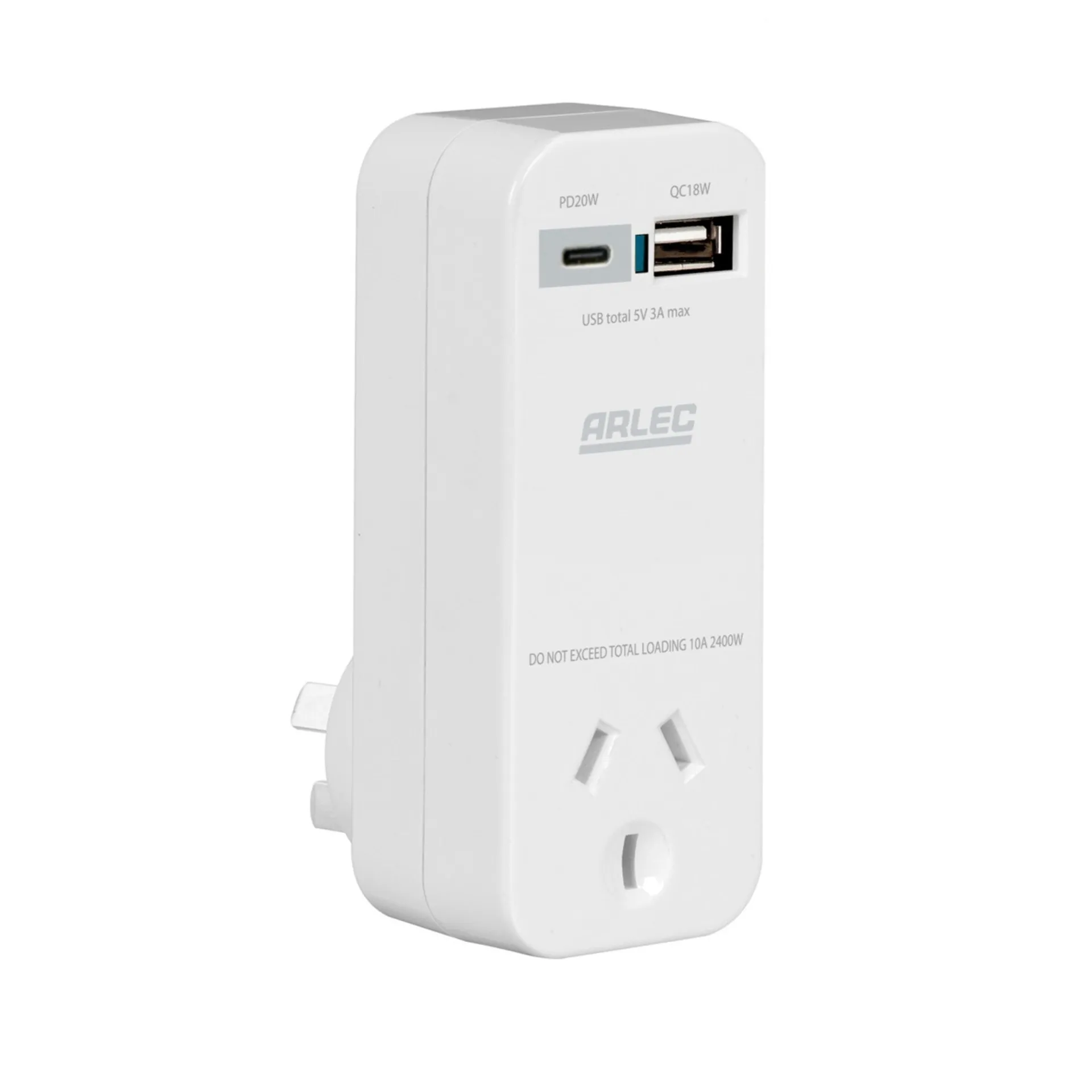 Arlec Quick Charge Adapter with USB Ports