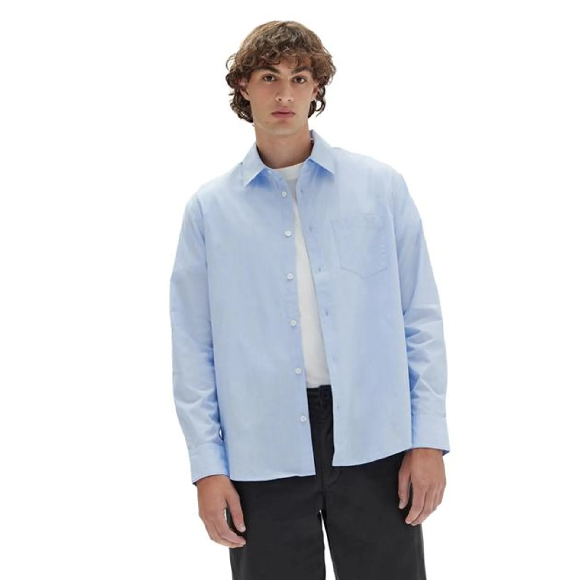 Assembly Label Fabian Long Sleeve Shirt Blue Stripe